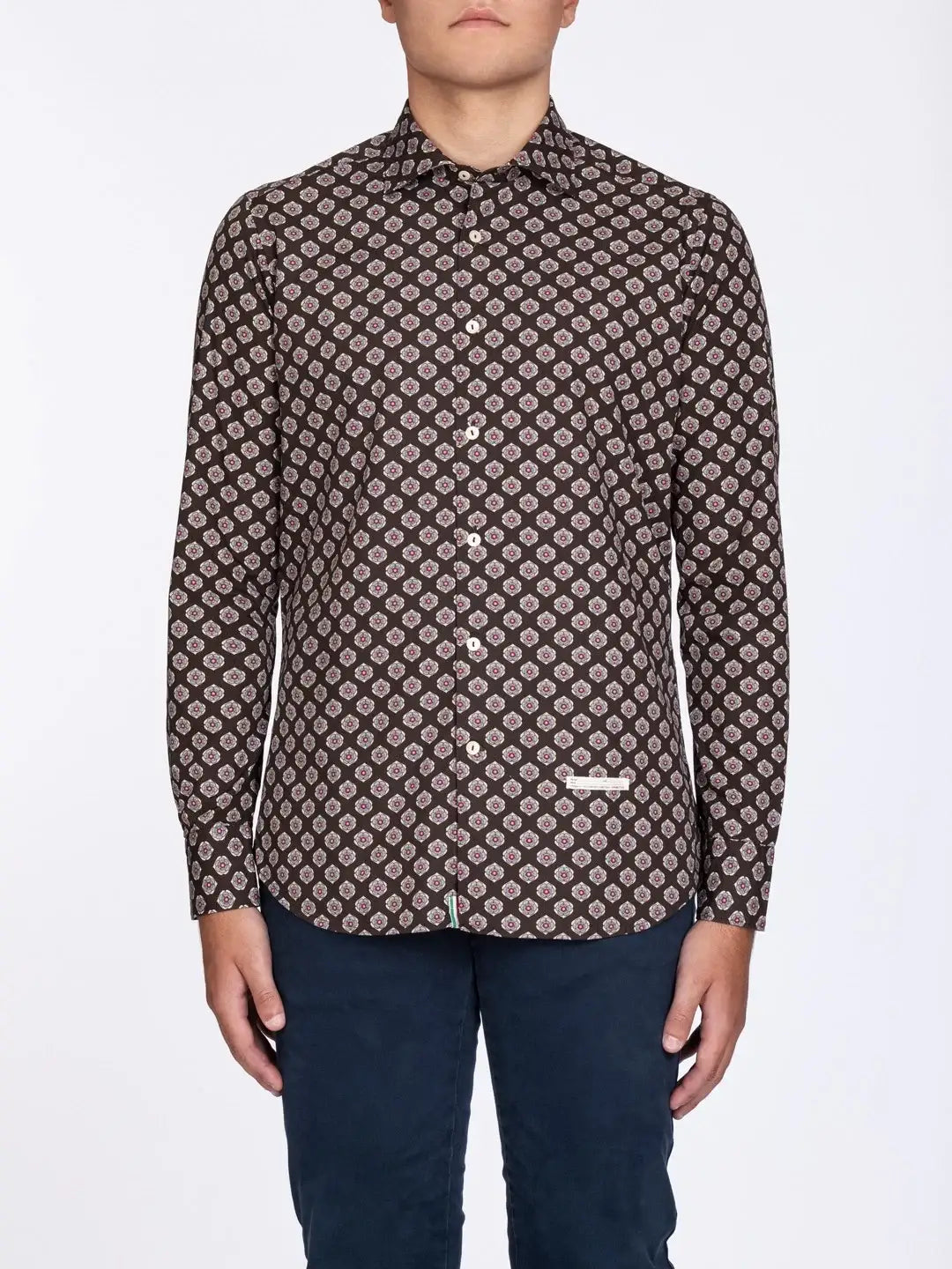 Camisa Tintoria Mattei Estampada 1U29NJWFR2 75 TINTORIA MATTEI