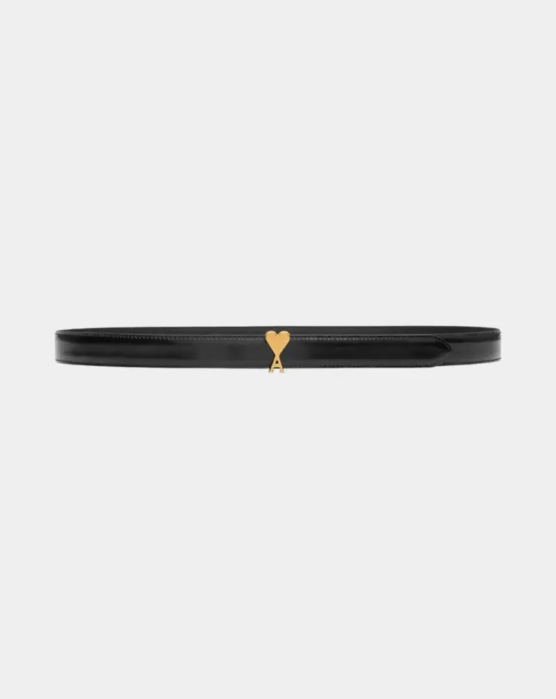 Cinturon Ami Paris Ami de Coeur Buckle Belt 25mm UBL209AL0139 0015 AMI PARIS