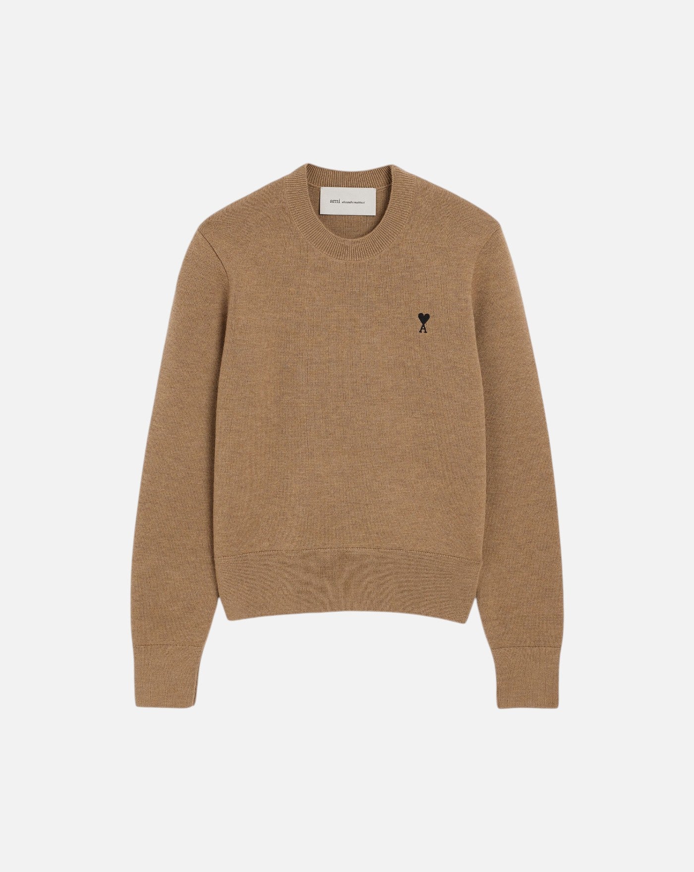 Jersey Ami Paris Crewneck Quota Sweater FKS826001 A335 HEATHER AMI PARIS
