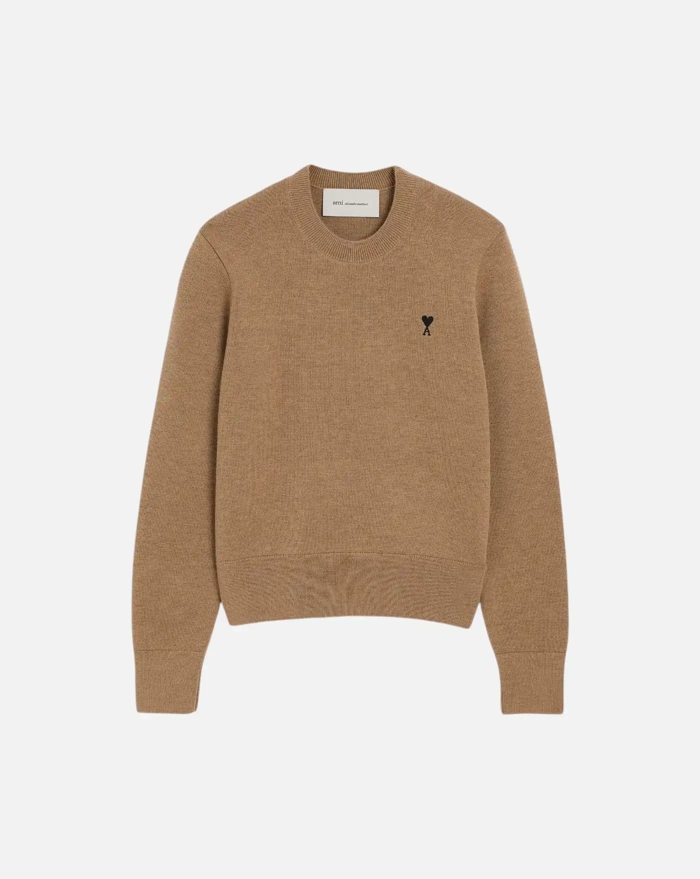 Jersey Ami Paris Crewneck Quota Sweater FKS826001 A335 HEATHER AMI PARIS