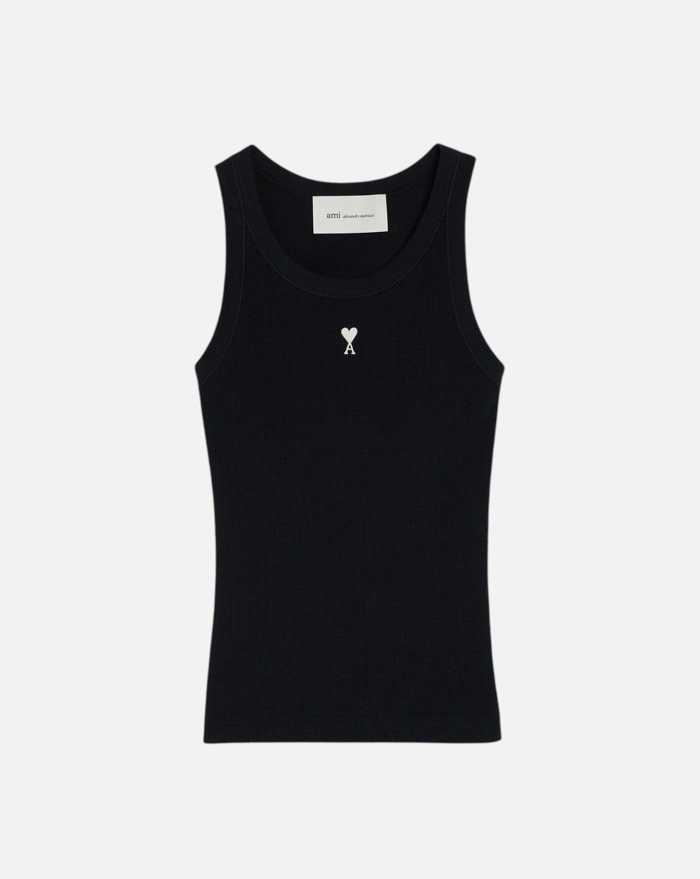 Top Ami Paris Tanktop Quota FTP811JE0117 045 BLACK/WHITE CREAM AMI PARIS