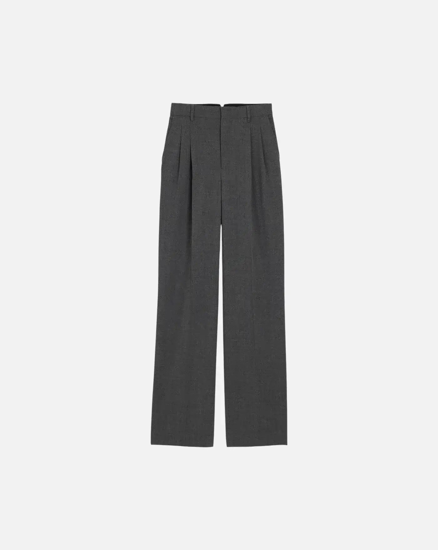 Pantalones Ami Paris High Waist Wide FTR858WV0211 A189 CARBON GREY AMI PARIS