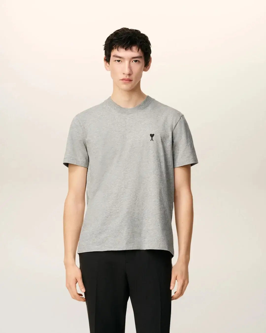 Camiseta Ami Paris Ami de Coeur FTS347724 0951 HEATHER ASH GREY AMI PARIS