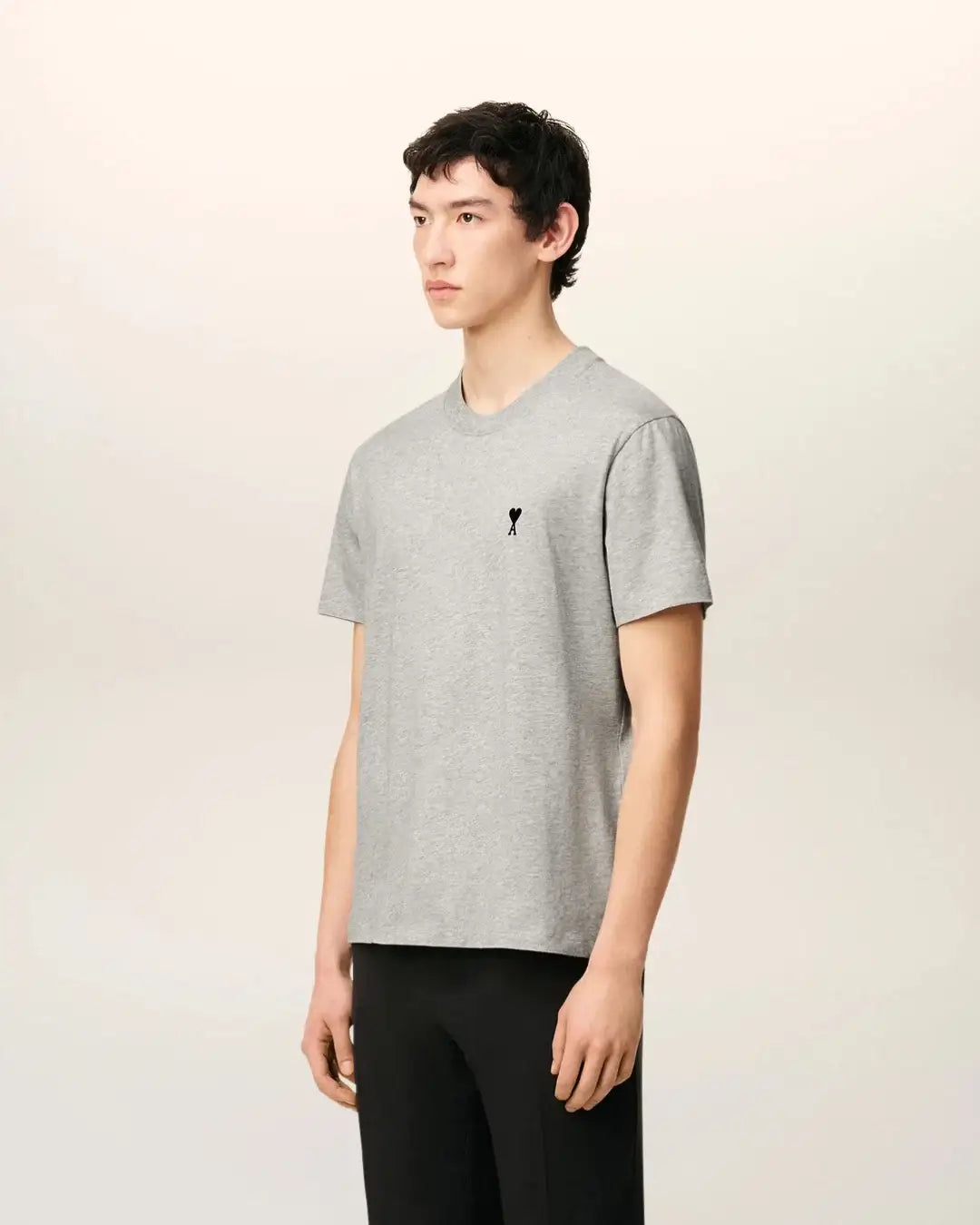 Camiseta Ami Paris Ami de Coeur FTS347724 0951 HEATHER ASH GREY AMI PARIS