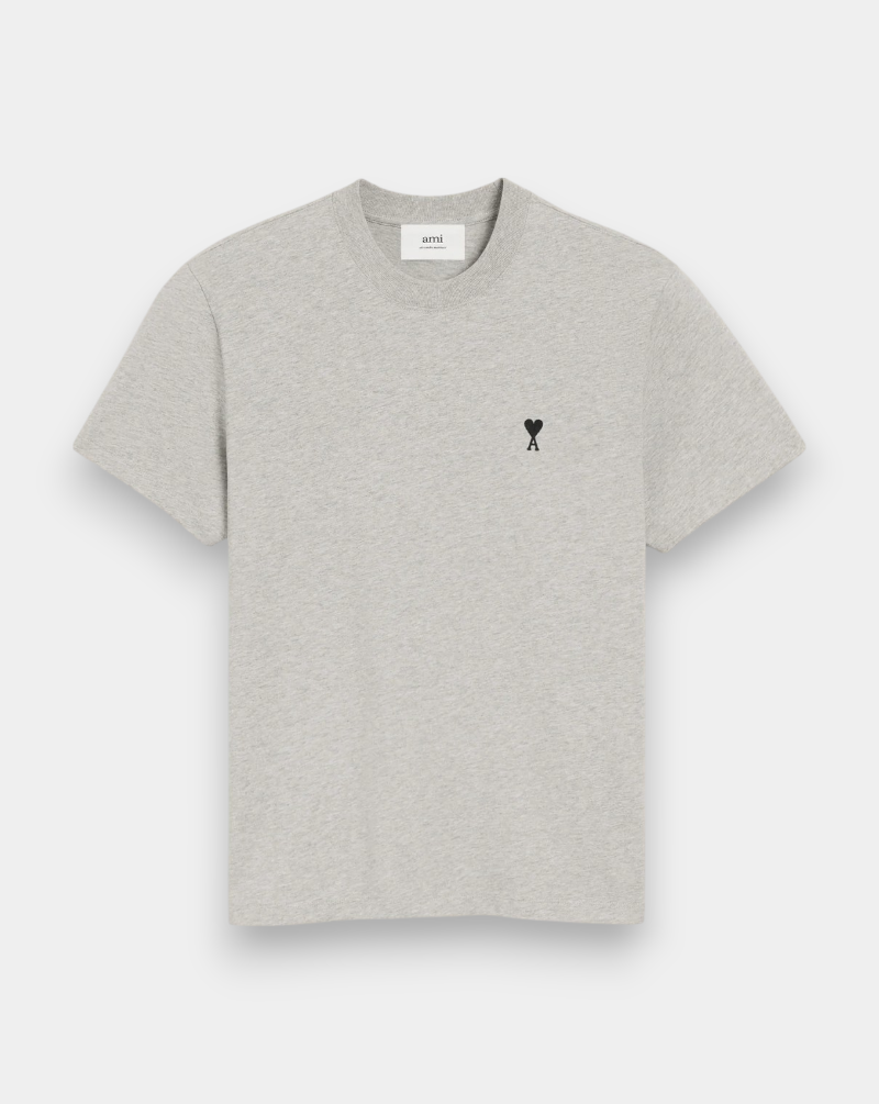 Camiseta Ami Paris Ami de Coeur FTS347724 0951 HEATHER ASH GREY AMI PARIS
