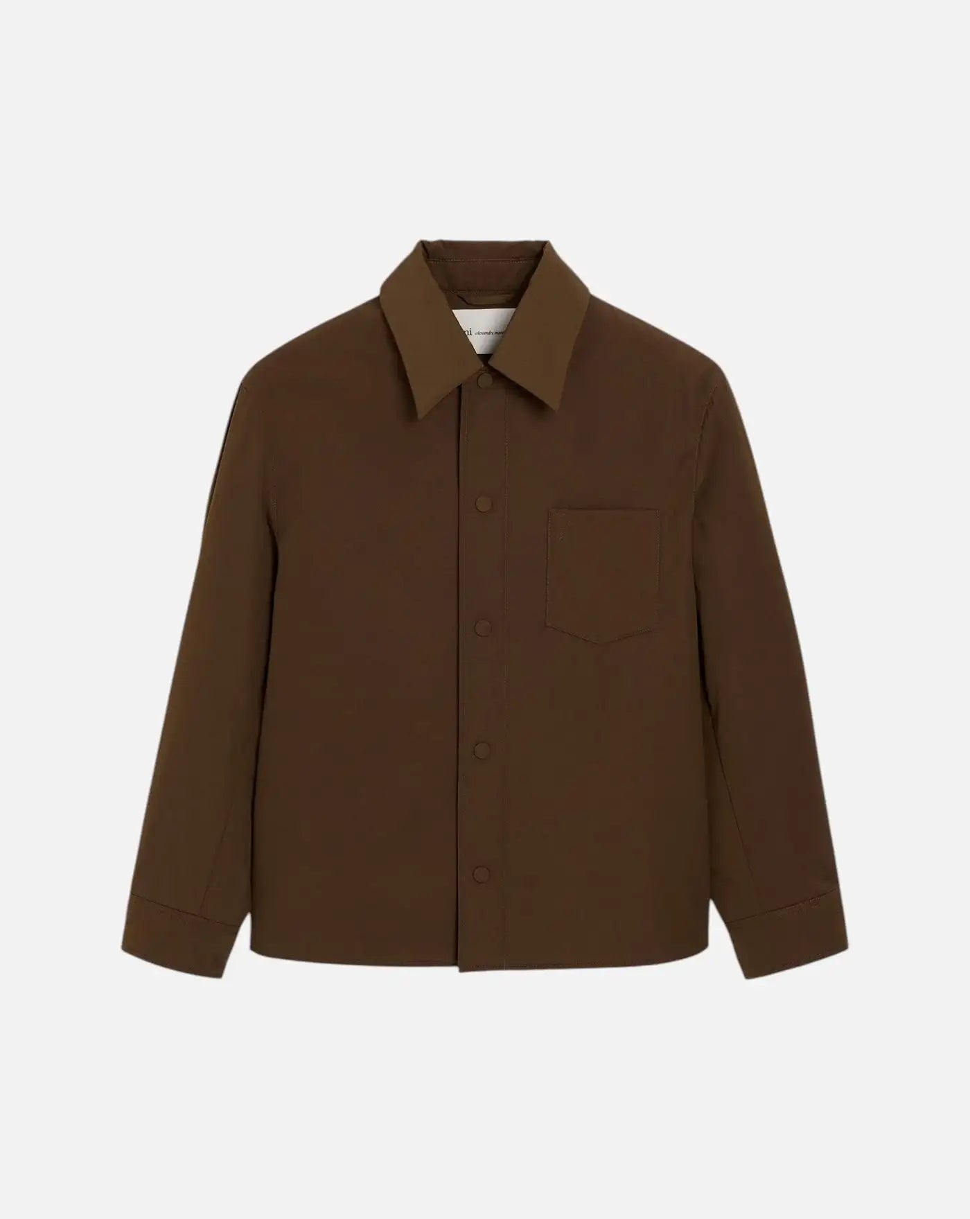 Chaqueta Ami Paris Padded Ami de Coeur Overshirt HJK829 PL0117 2221 CHOCOLATE BROWN AMI PARIS