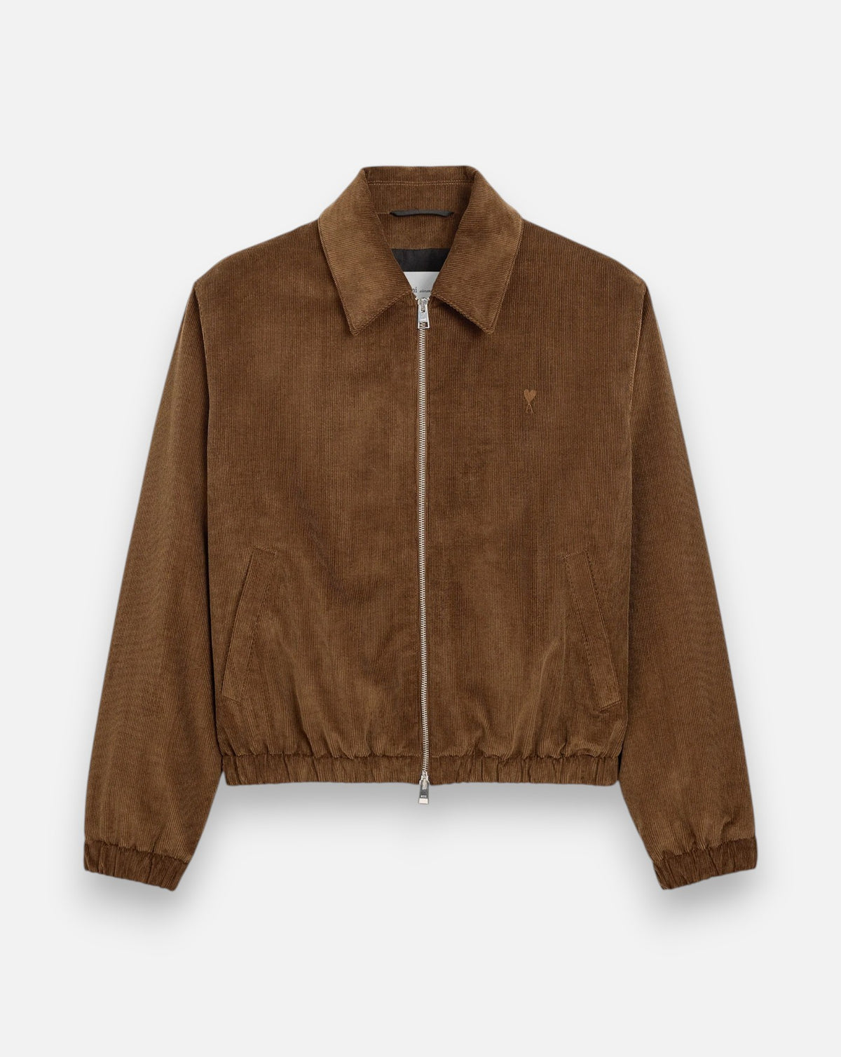 Chaqueta Ami de Coeur Padded Zipped HJK830 CO0089 2221 CHOCOLATE BROWN AMI PARIS