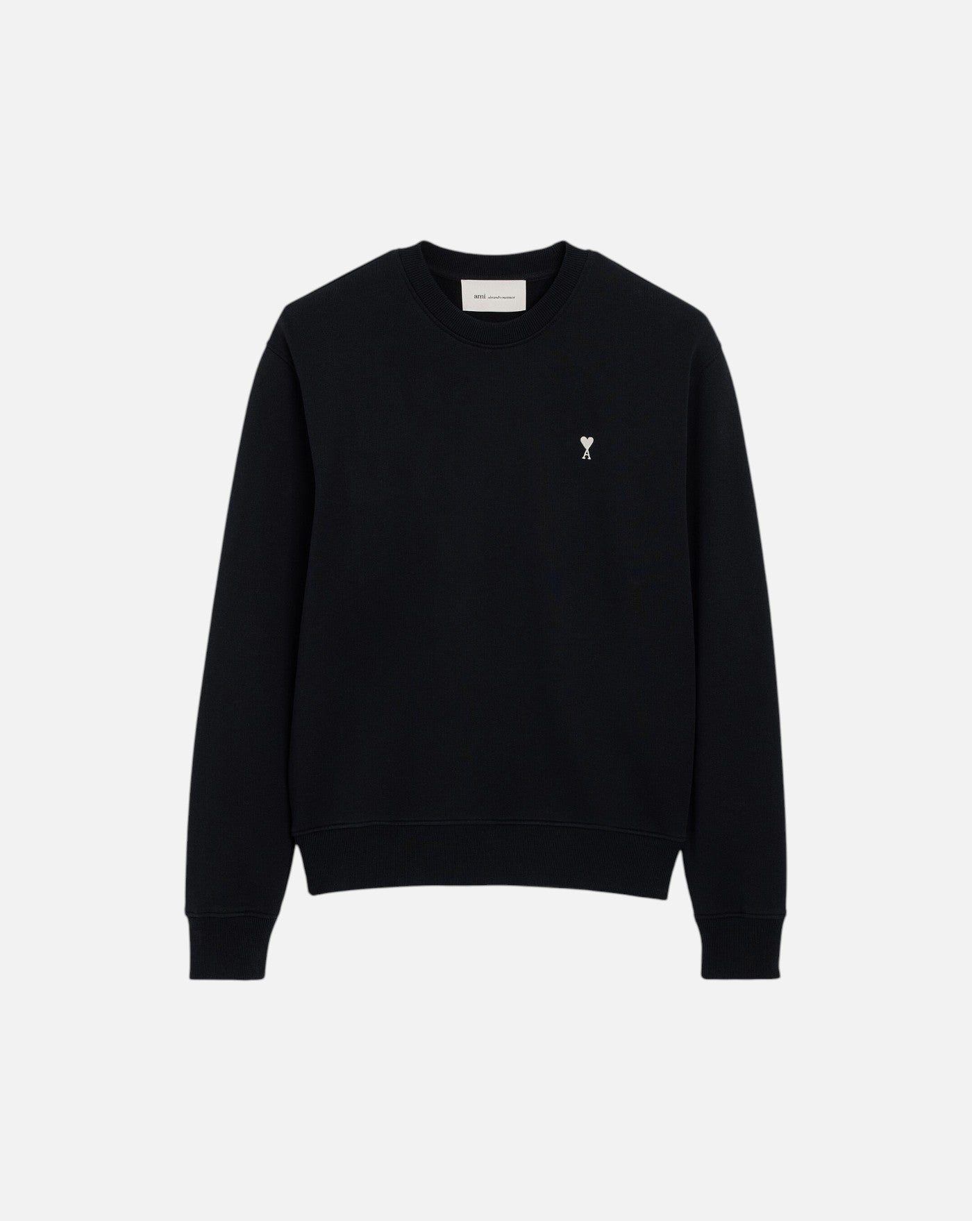 Sudadera Ami Paris with Contrasted Ami de Coeur HSW763 730 045 BLACK/WHITE CREAM AMI PARIS