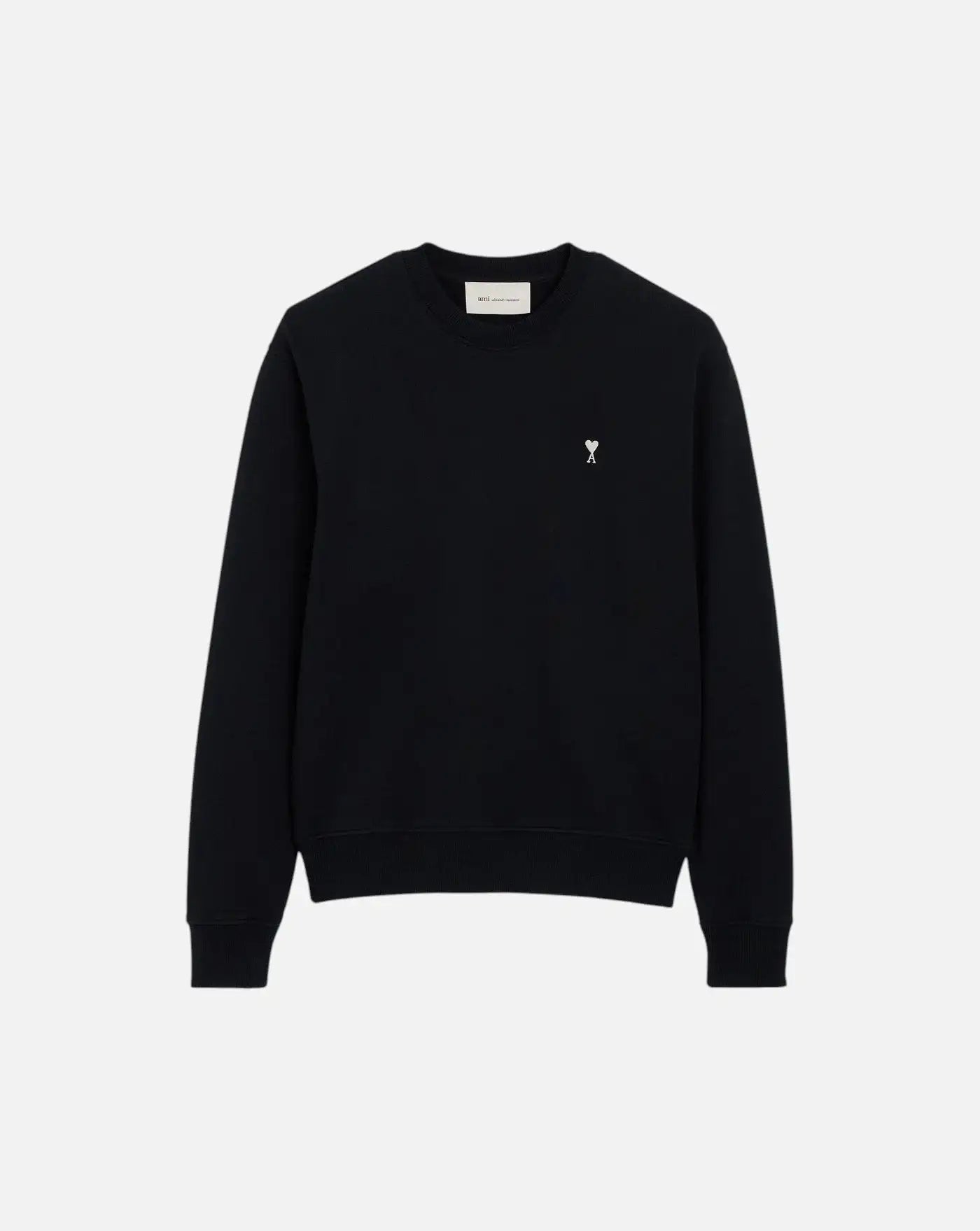 Sudadera Ami Paris with Contrasted Ami de Coeur HSW763 730 045 BLACK/WHITE CREAM AMI PARIS