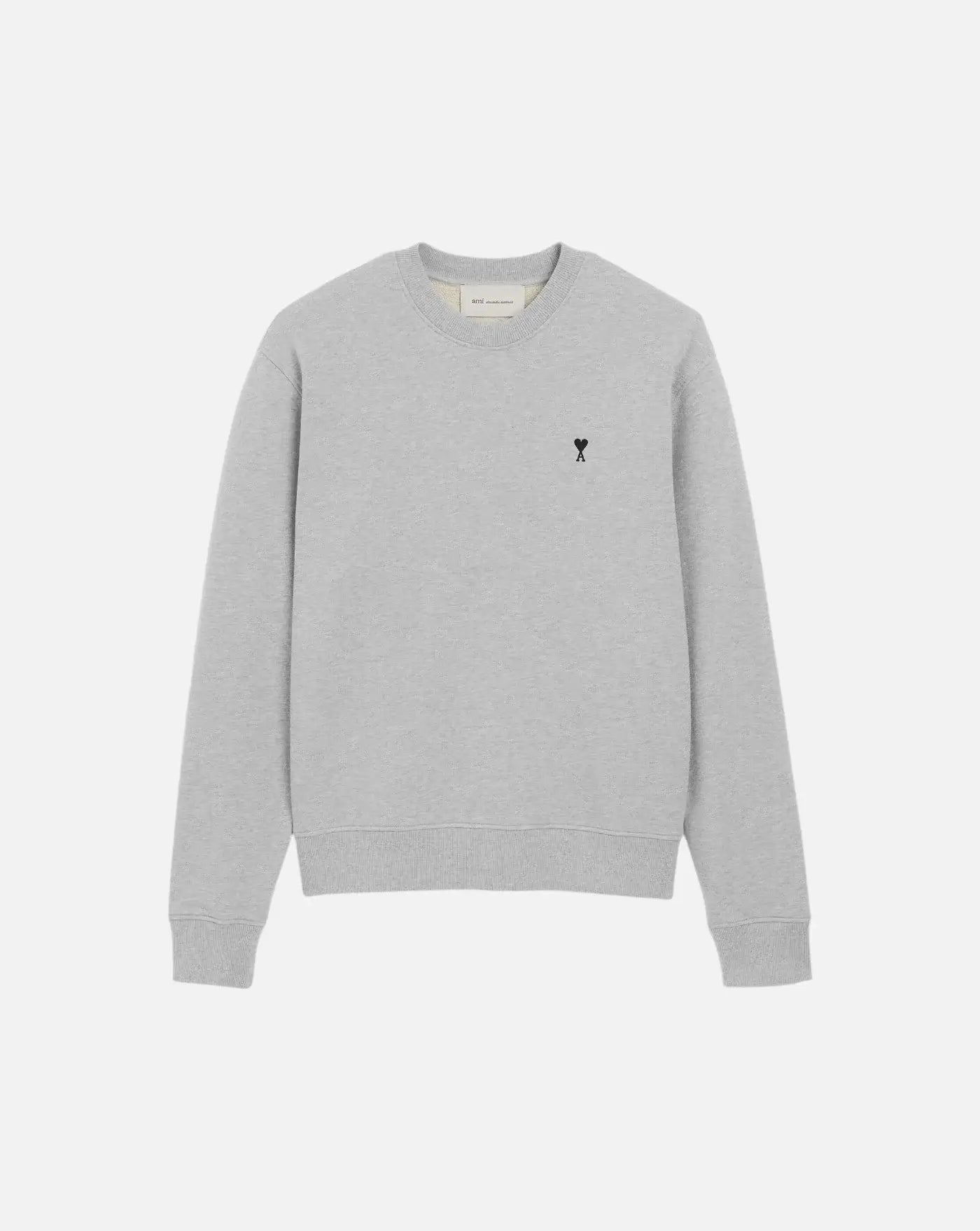Sudadera Ami Paris with Contrasted Ami de Coeur HSW763 730 0951 HEATHER ASH GREY AMI PARIS