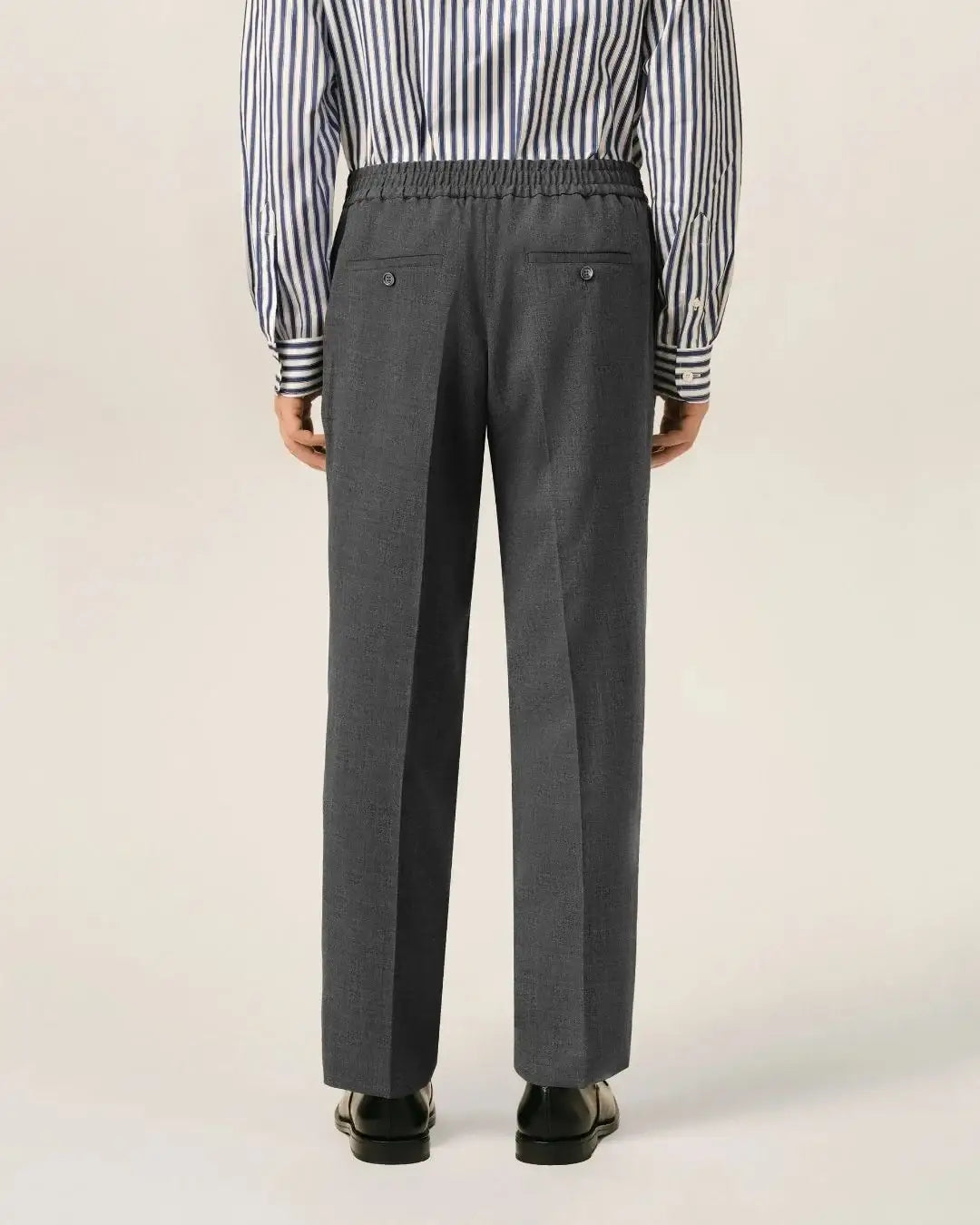 Pantalones Ami Paris Elasticated Waist Trousers HTR226 WV0211 A189 CARBON GREY AMI PARIS