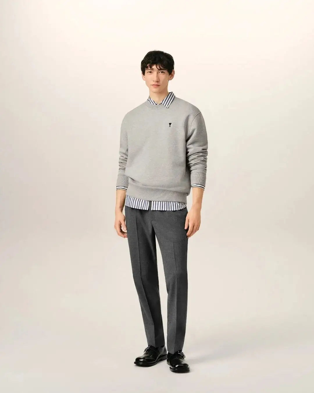 Pantalones Ami Paris Elasticated Waist Trousers HTR226 WV0211 A189 CARBON GREY AMI PARIS
