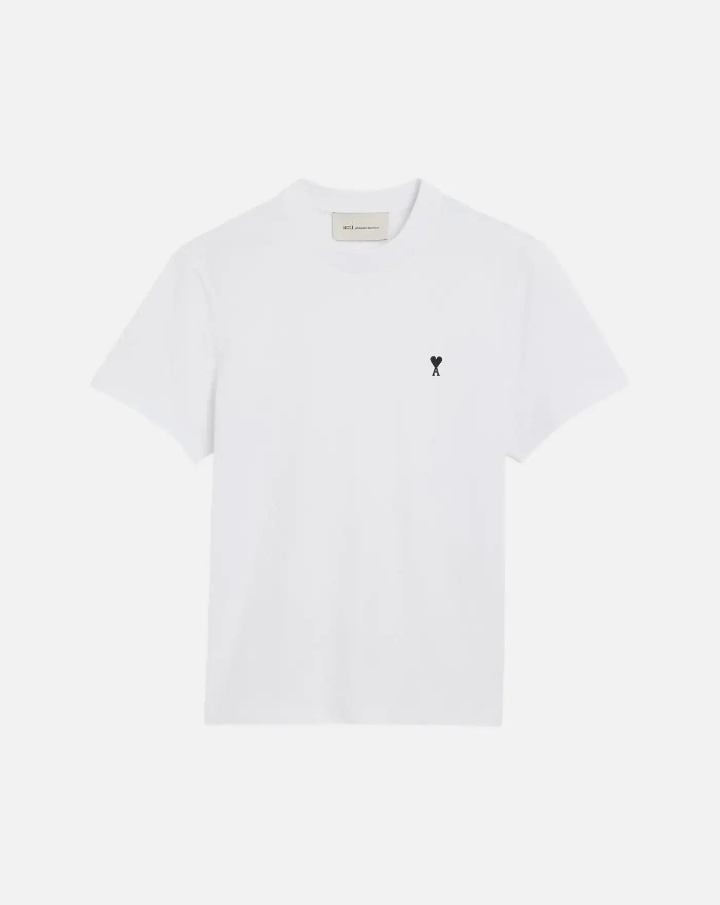Camiseta Ami Paris with Contrasted Ami de Coeur HTS346 724 100 WHITE AMI PARIS