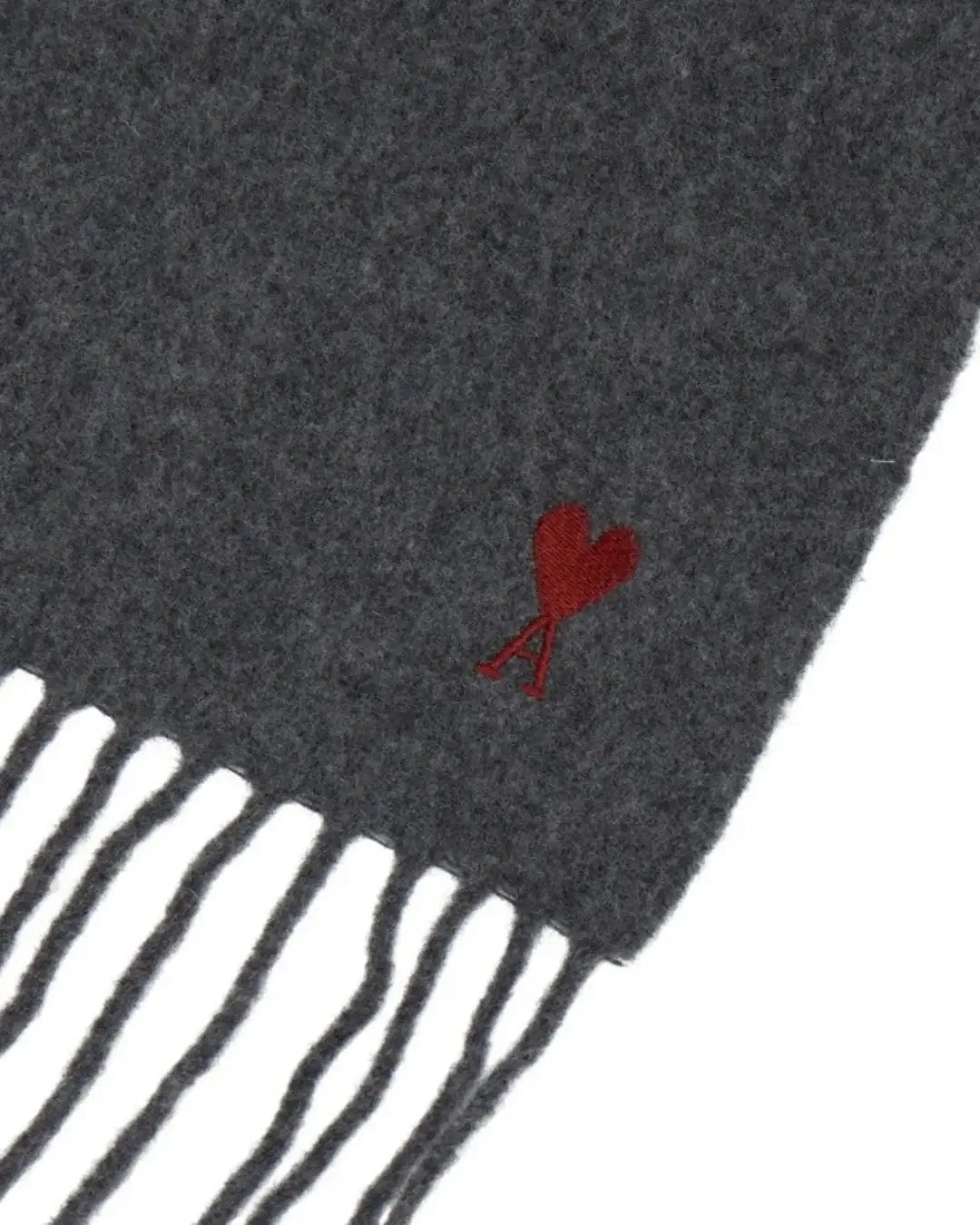 Bufanda Ami Paris Quota Wool Scarf with Red USF705 AW0047 A189 AMI PARIS