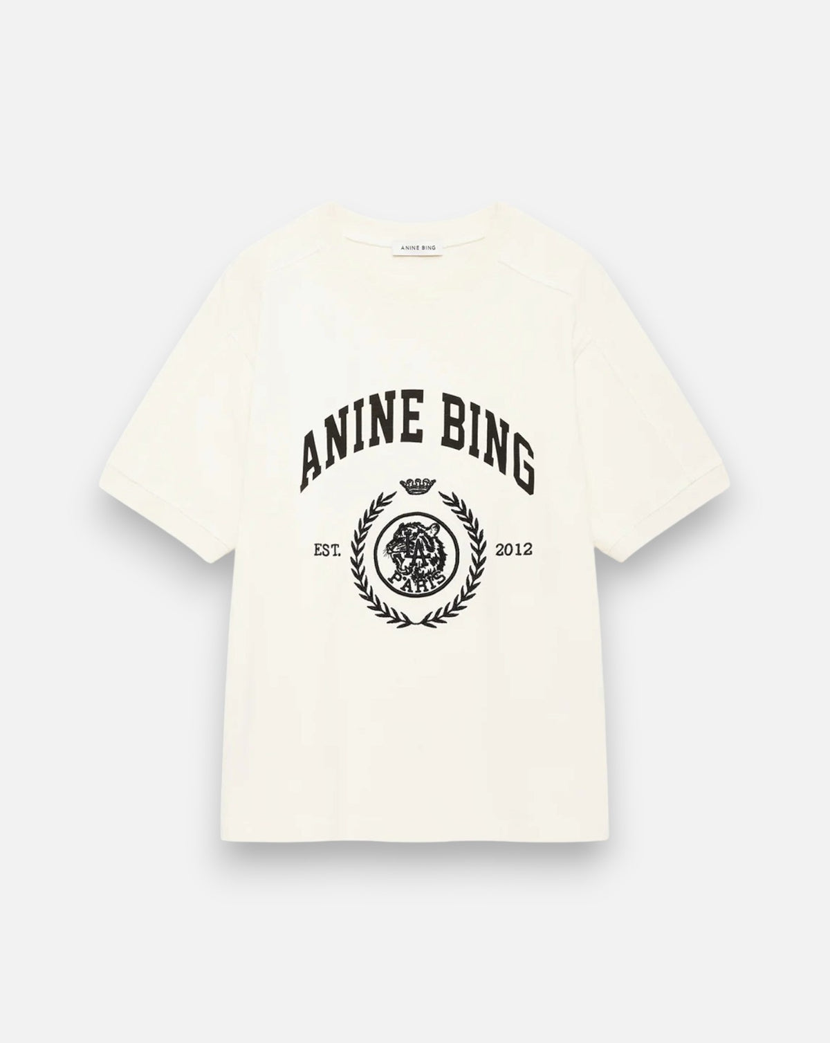 Camiseta Anine Bing Jaylin Tee Collegiate A0812505WKHA3 WASHED CREAM ANINE BING