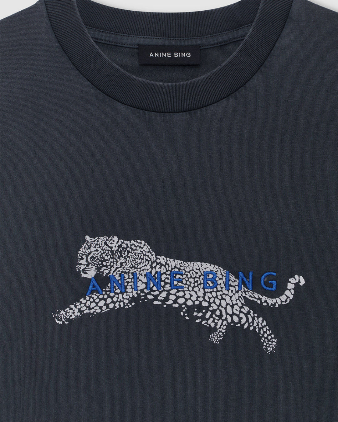 Camiseta Anine Bing Cade Tee Leopard A0812927WBL1 WASHED BLACK ANINE BING