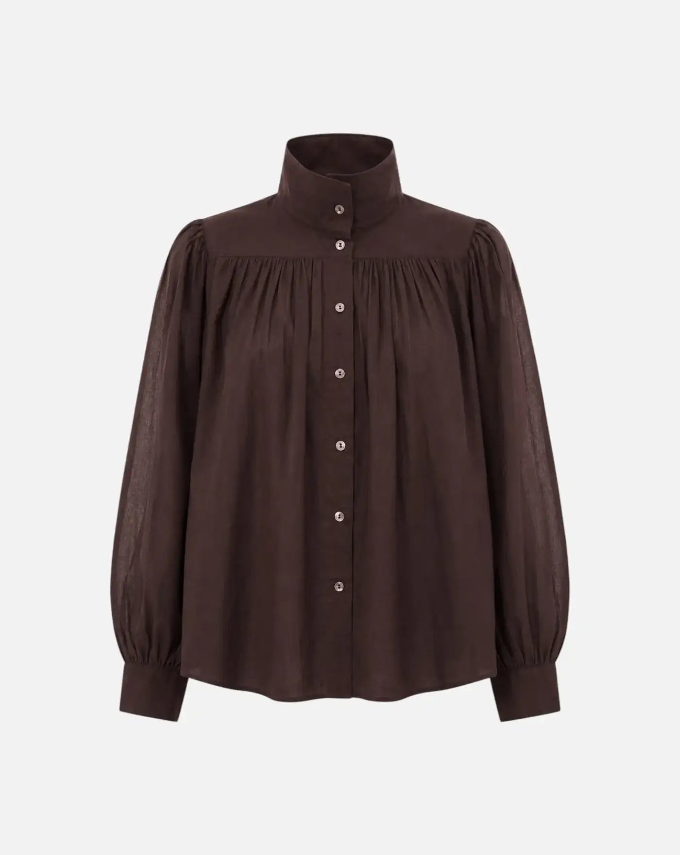 Blusa Antik Batik Angeli Blouse 2 ANGELI1BLO2 BROWN ANTIK BATIK