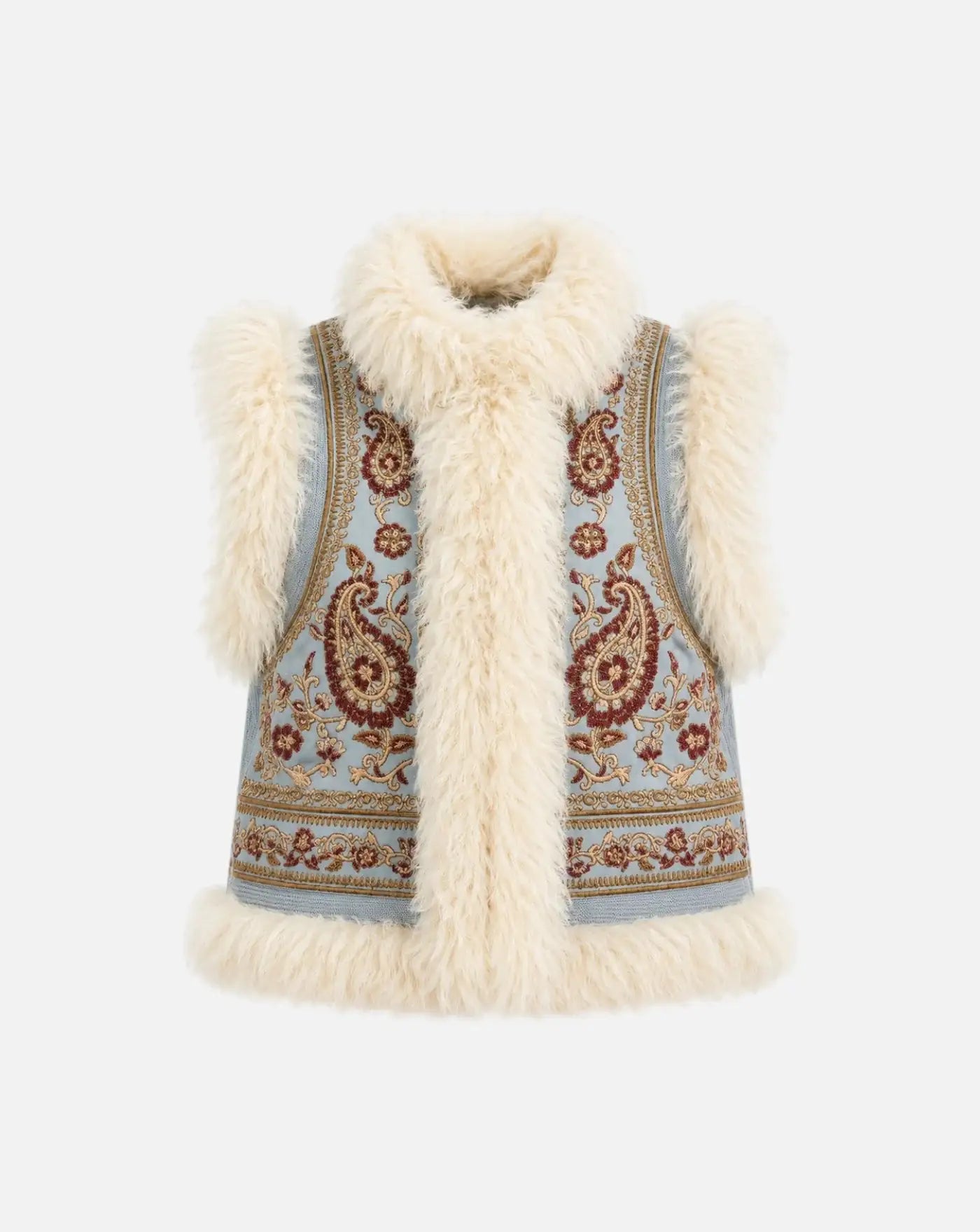 Chaleco Antik Batik Pauline Gilet PAULINE1GIL LIGHT BLUE ANTIK BATIK