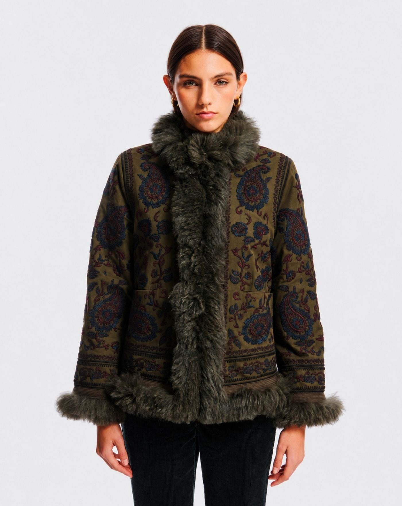 Chaqueta Antik Batik Pauline Jacket PAULINE1JKT KAKI ANTIK BATIK