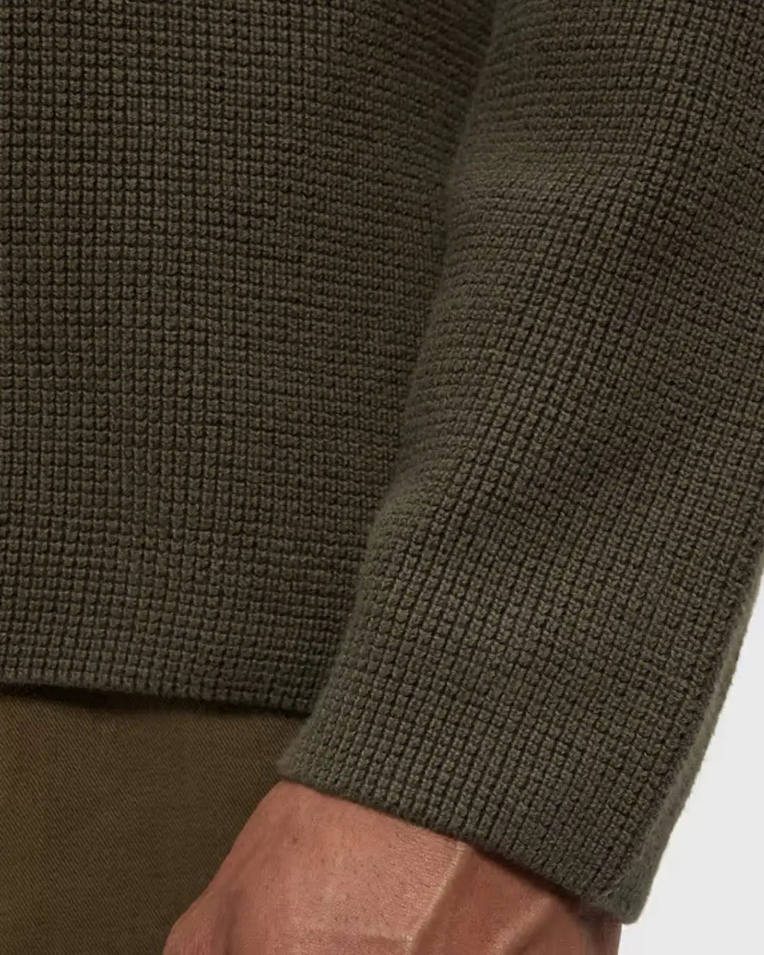 Jersey C.P. Company Waffle Knit Cotton Crewneck Lens Sweater 21CMKN057A110754A 683 C.P. COMPANY