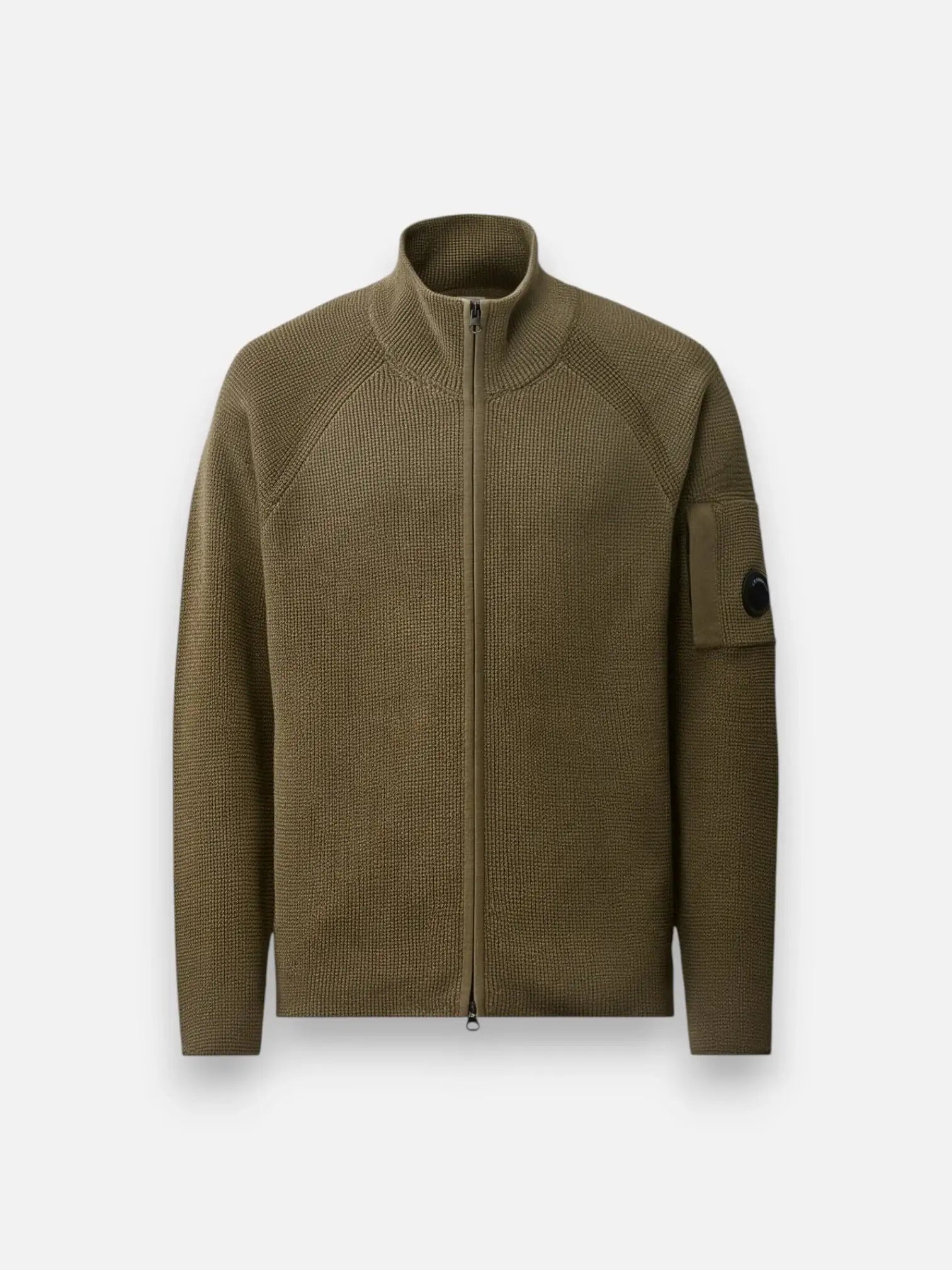 Chaqueta C.P. Company Waffle Knit Cotton Zip Lens Cardigan 21CMKN058A110754A 683 C.P. COMPANY