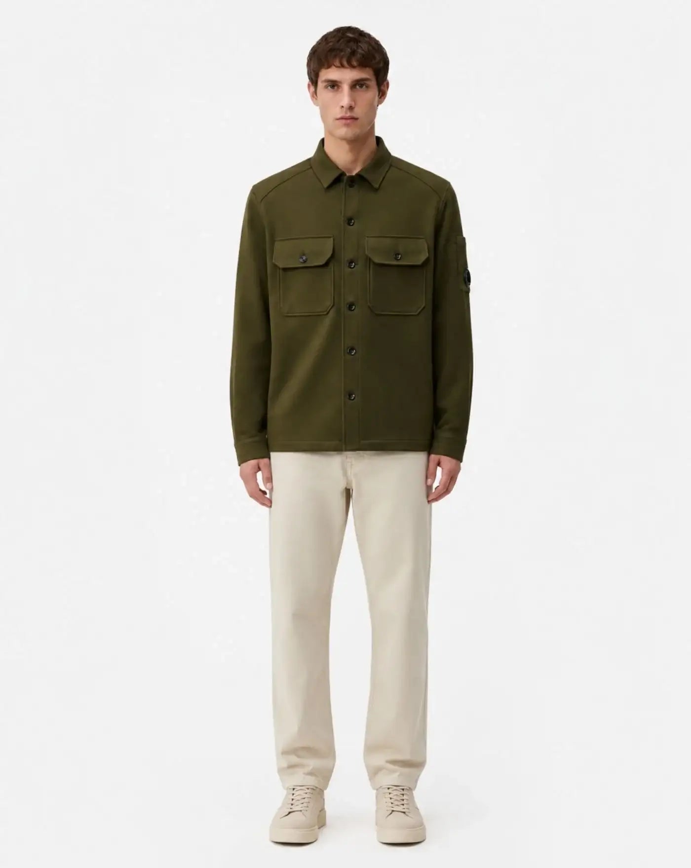 Chaqueta C.P. Company Overshirt In Felted Wool 21CMOS261A110804A 683 C.P. COMPANY