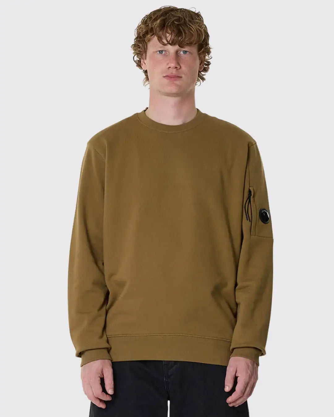 Sudadera C.P. Company Diagonal Raised Fleece Crewneck Lens 21CMSS713A 005086W 683 C.P. COMPANY