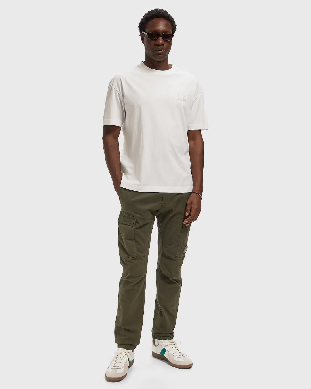 Camiseta C.P. Company 30/1 Jersey Short Sleeve Comfort T-shirt 21CMTS135A005100W 103 C.P. COMPANY