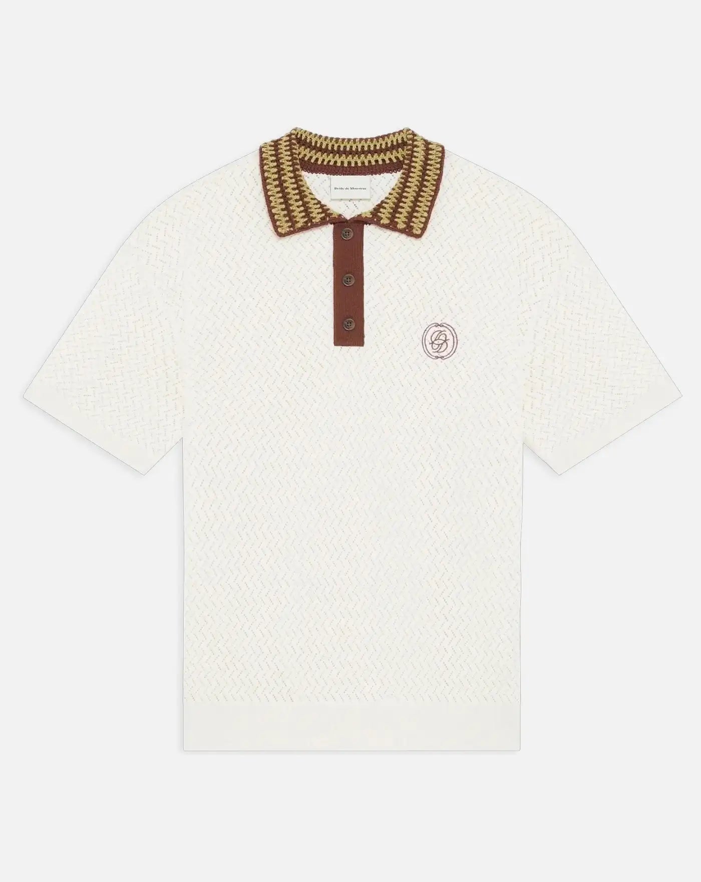 Polo Drole de Monsieur Maille Ajoure D Miroir PO206 CO292 OW DROLE DE MONSIEUR