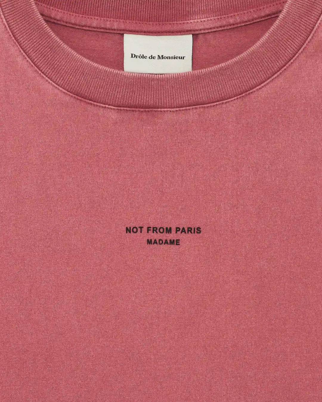 Camiseta Drole de Monsieur Classic Slogan TS202 CO248 DARK PINK DROLE DE MONSIEUR