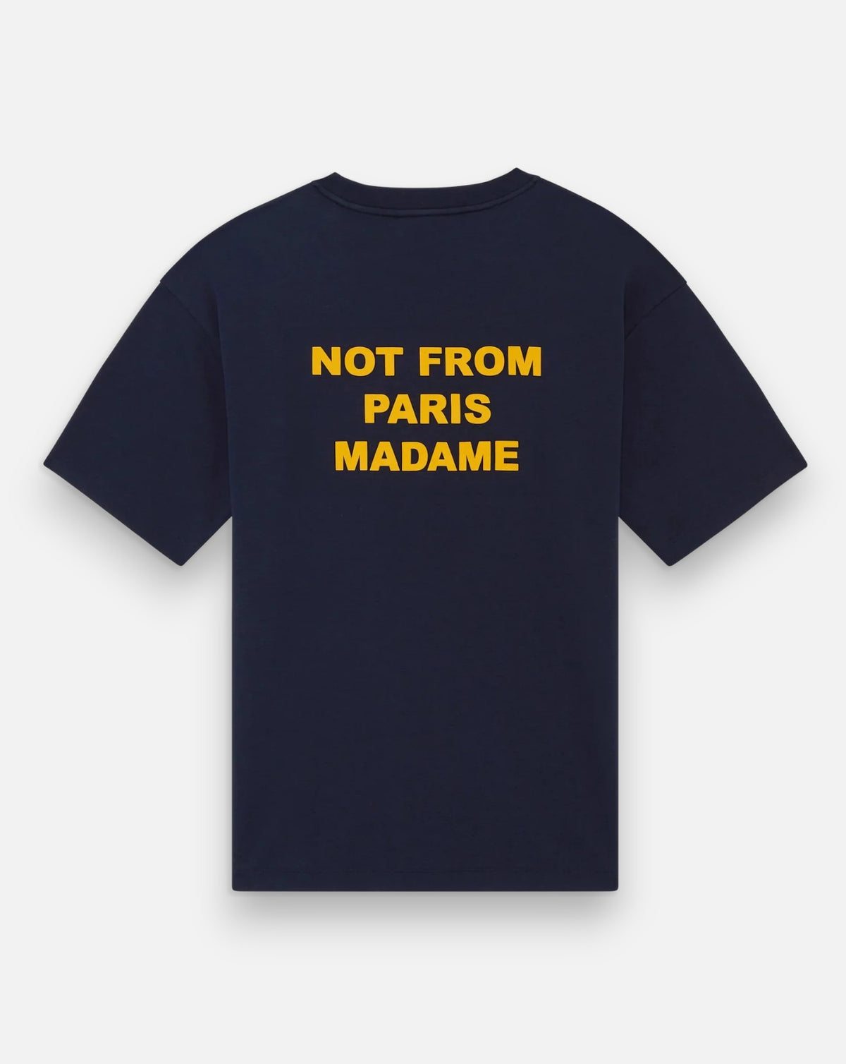 Camiseta Drole de Monsieur Bold Slogan TS203 CO002 NAVY/YELLOW DROLE DE MONSIEUR
