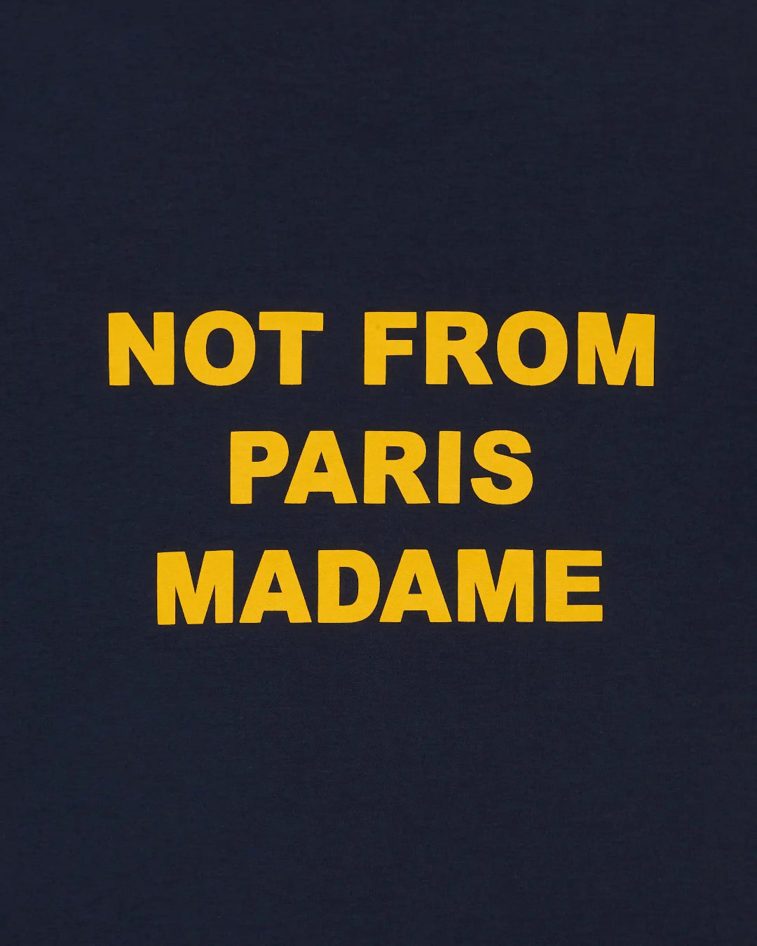Camiseta Drole de Monsieur Bold Slogan TS203 CO002 NAVY/YELLOW DROLE DE MONSIEUR