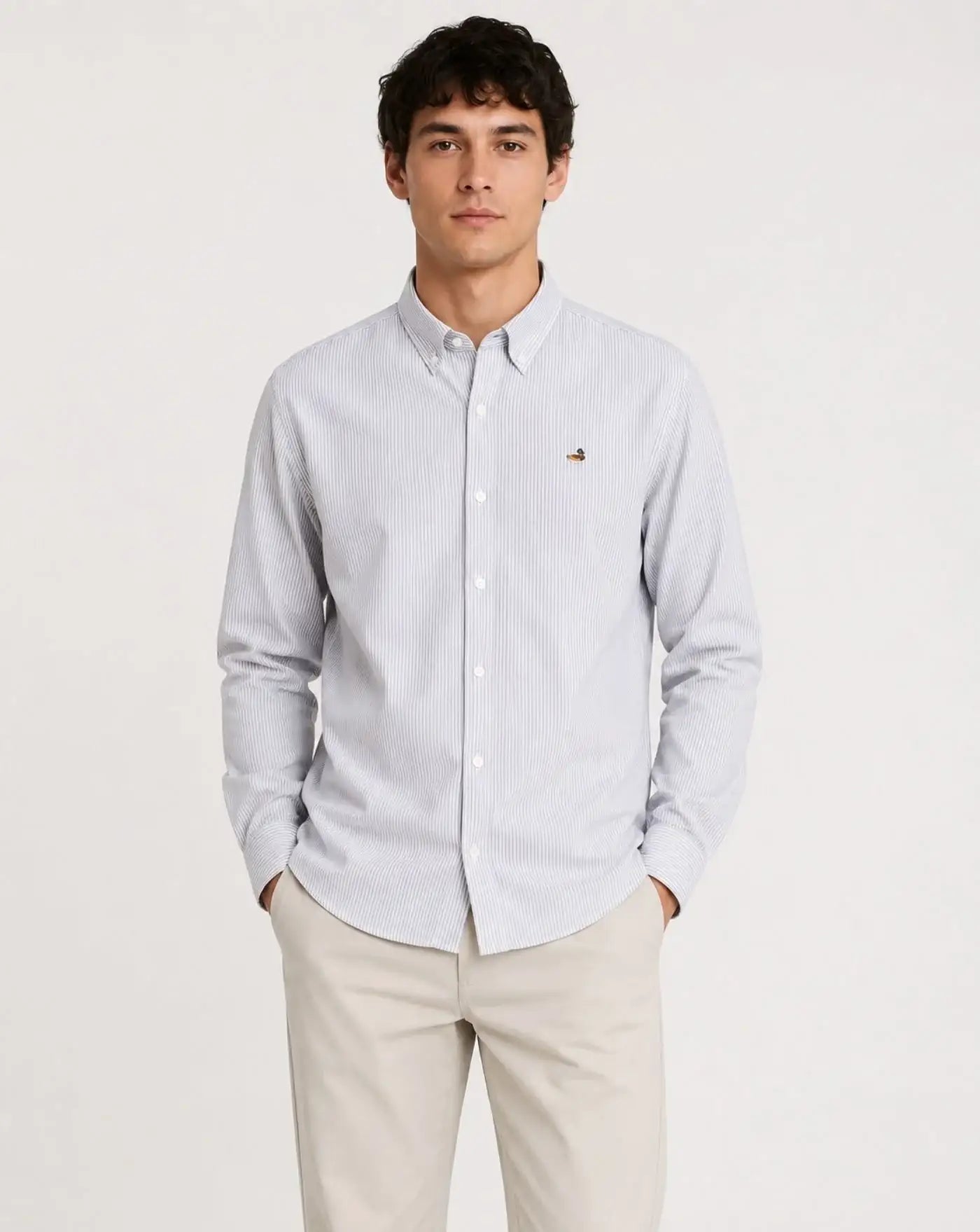 Camisa Edmmond Duck Striped 3261002790 PLAIN CHOCOLATE EDMMOND