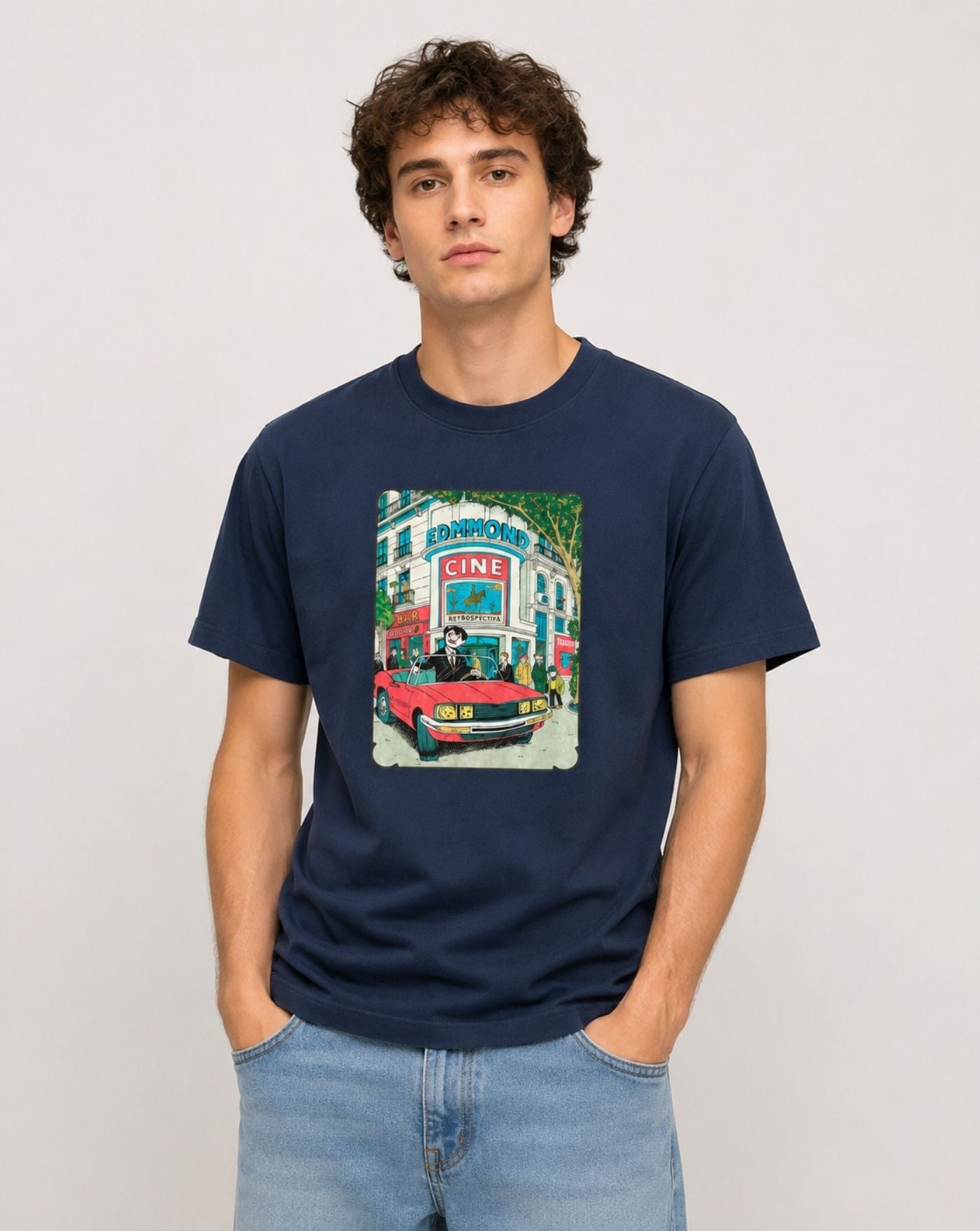 Camiseta Edmmond Retrospectiva 3263013590 PLAIN NAVY EDMMOND