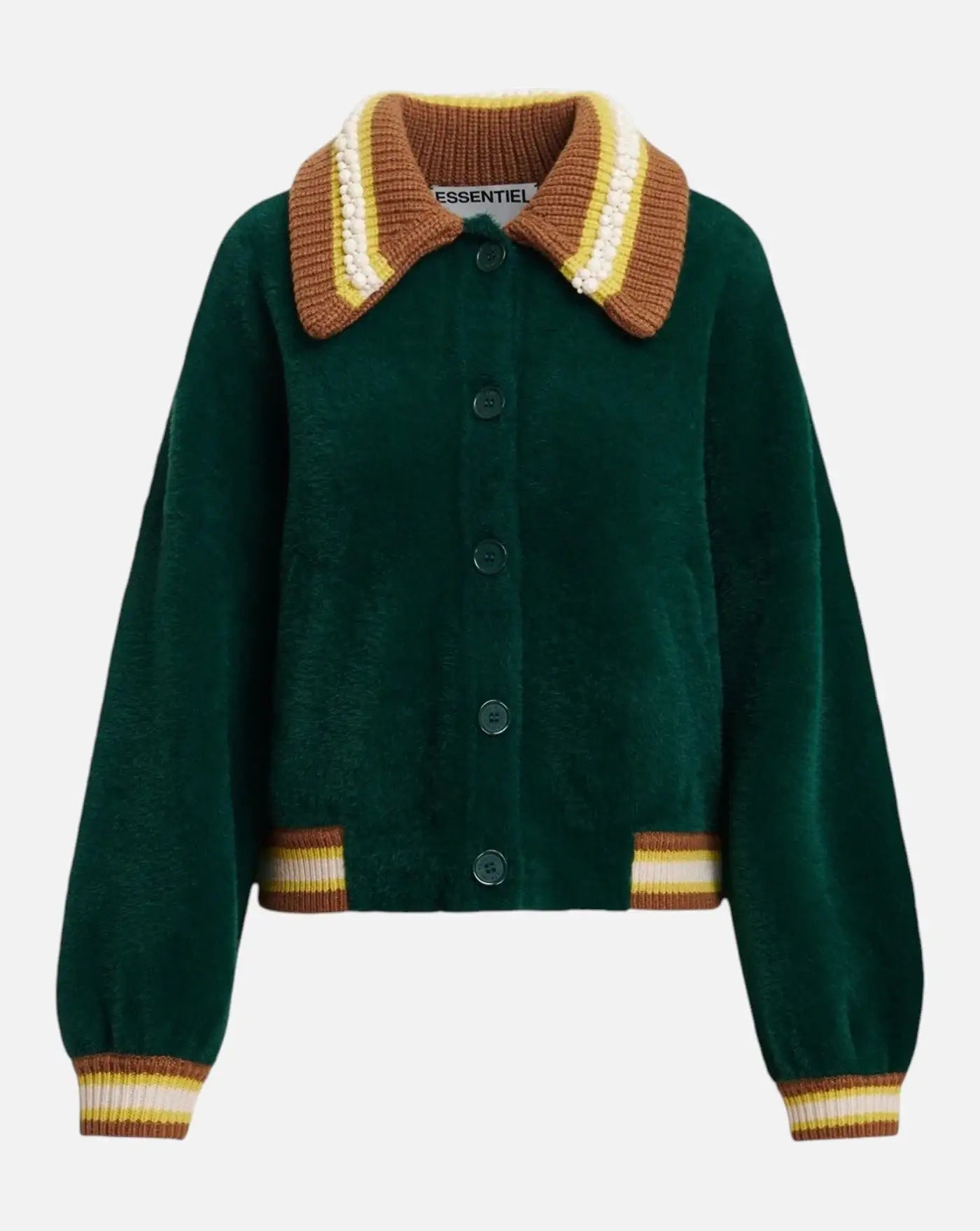Chaqueta Essentiel Antwerp Kamore Knit Jacket With Collar KAMORE K2WN ESSENTIEL ANTWERP