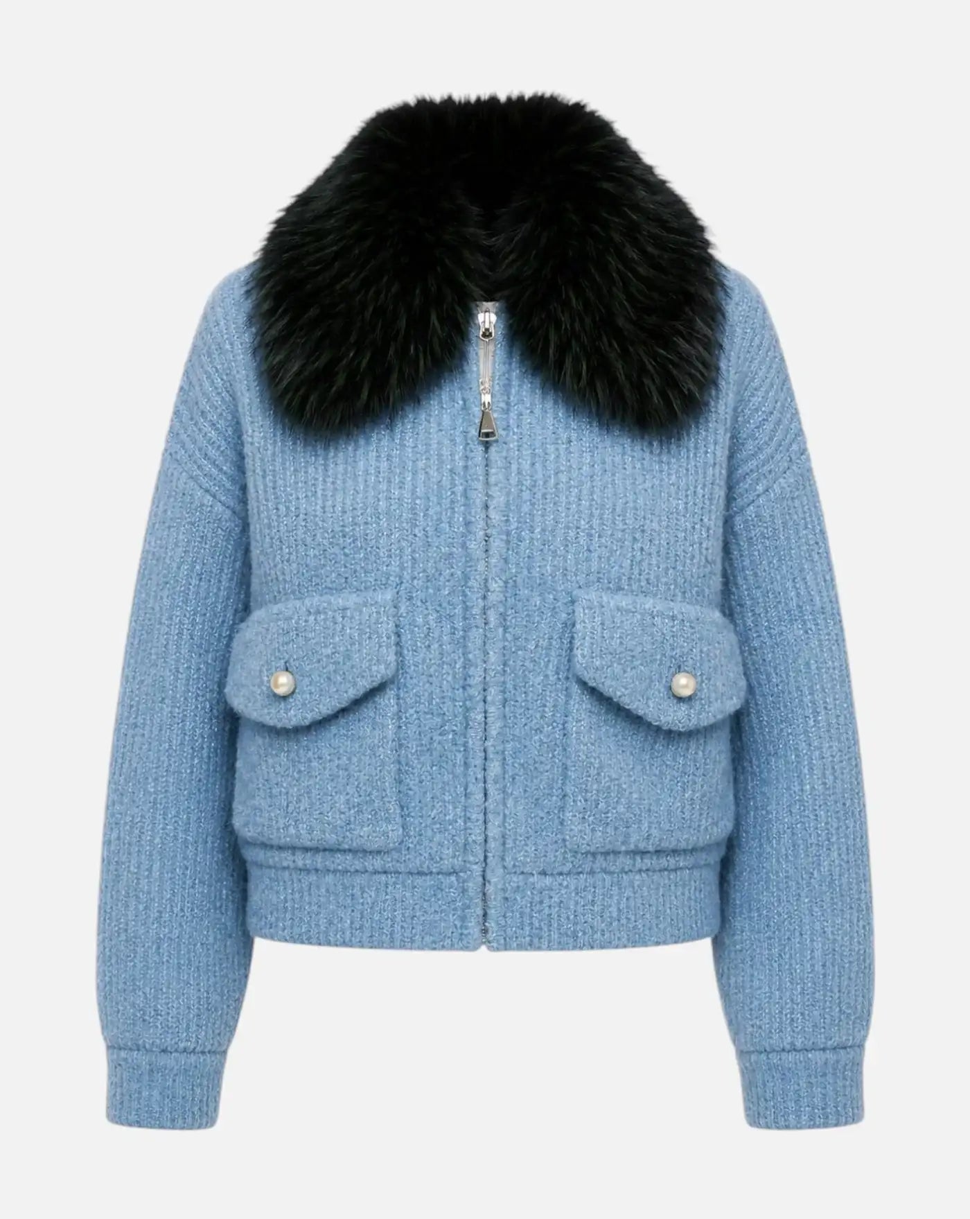 Chaqueta Essentiel Antwerp Kanada Knitted Jacket With Fur KANADA AA19 ESSENTIEL ANTWERP