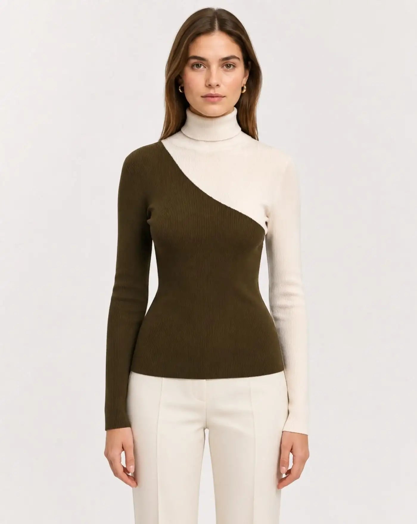 Jersey Essentiel Antwerp Koncert Bicolour Turtleneck KONCERT K2MF ESSENTIEL ANTWERP