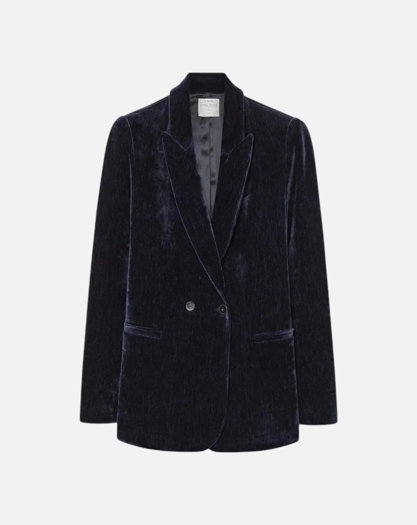 Chaqueta Forte Forte Double Twill Velvet Double-Breasted Blazer 15021 NOTTE FORTE FORTE
