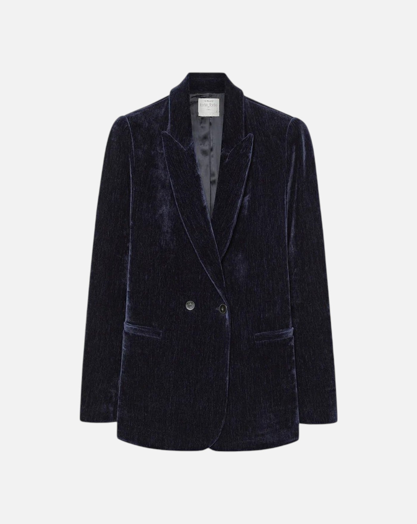 Chaqueta Forte Forte Double Twill Velvet Double-Breasted Blazer 15021 NOTTE FORTE FORTE