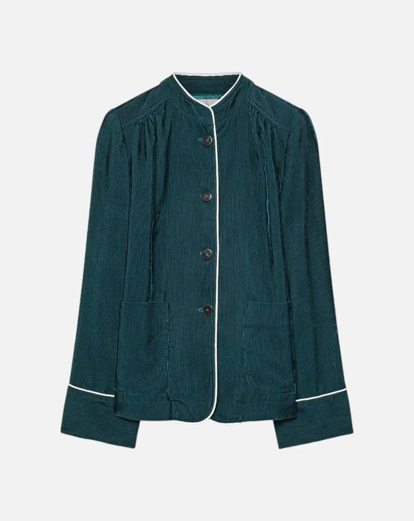 Chaqueta Forte Forte Fluid Ribbed Velvet Tang 15038 JADE FORTE FORTE