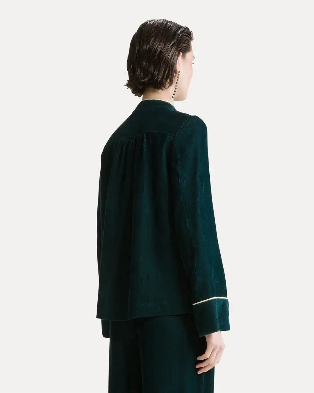 Chaqueta Forte Forte Fluid Ribbed Velvet Tang 15038 JADE FORTE FORTE
