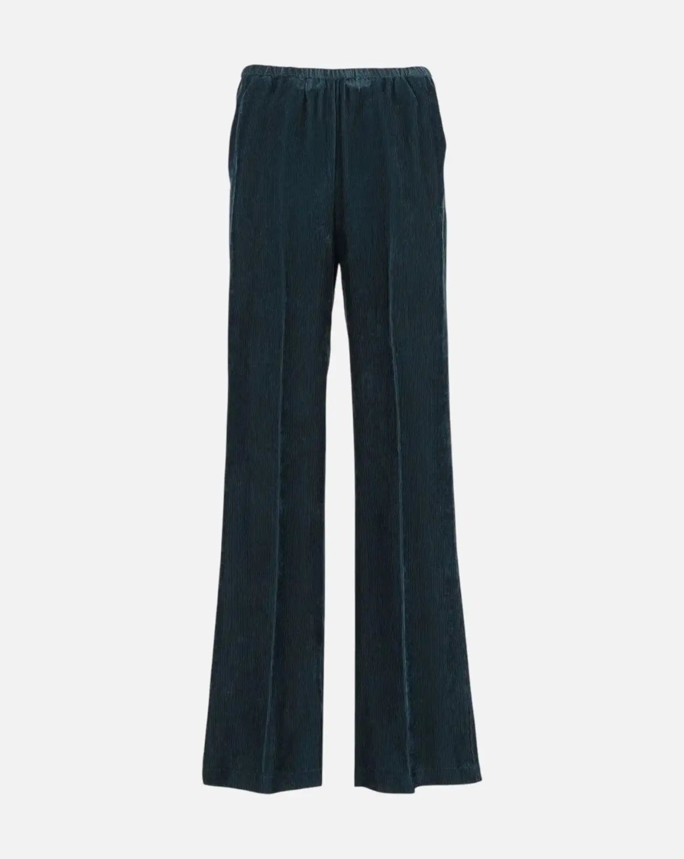 Pantalones Forte Forte Fluid Ribbed Velvet Elasticated pants 15042 JADE FORTE FORTE