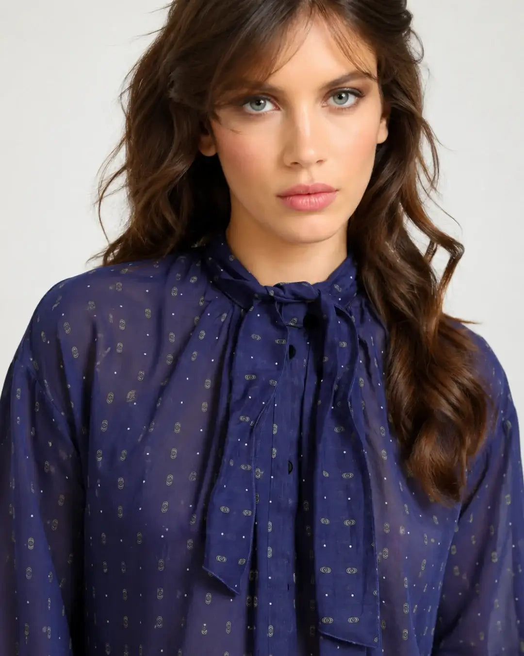 Blusa Forte Forte "Le club" Print co/se Voile Bohemian 15119 NOTTE FORTE FORTE