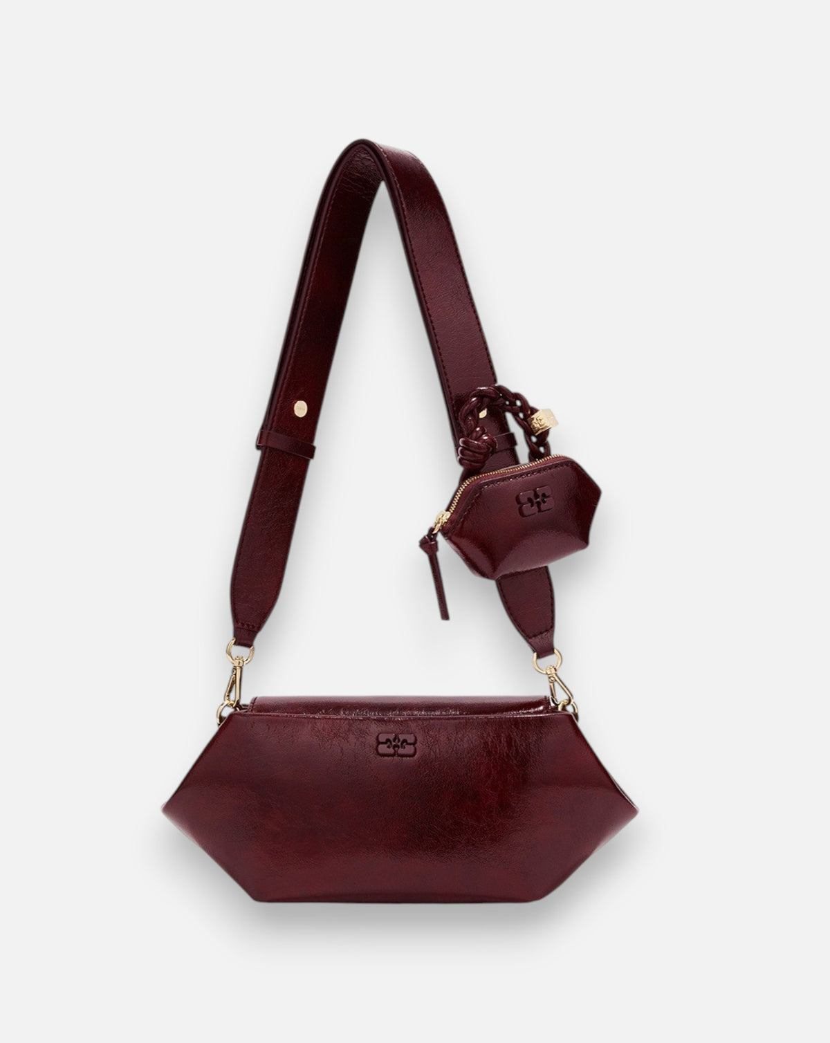 Bolso Ganni Bou Bag East/West Shine C1040070 436 GANNI