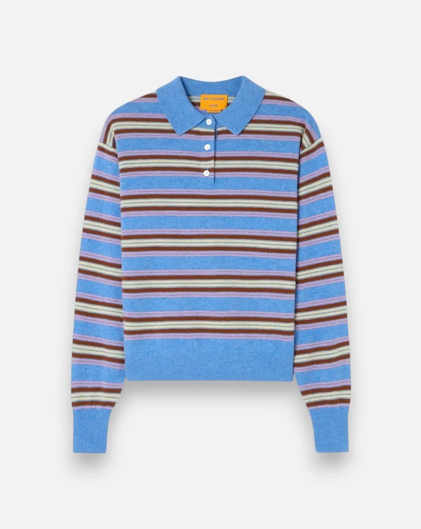 Jersey Collegiate Stripe Polo W43810JL DLFBLCO GUEST IN RESIDENCE