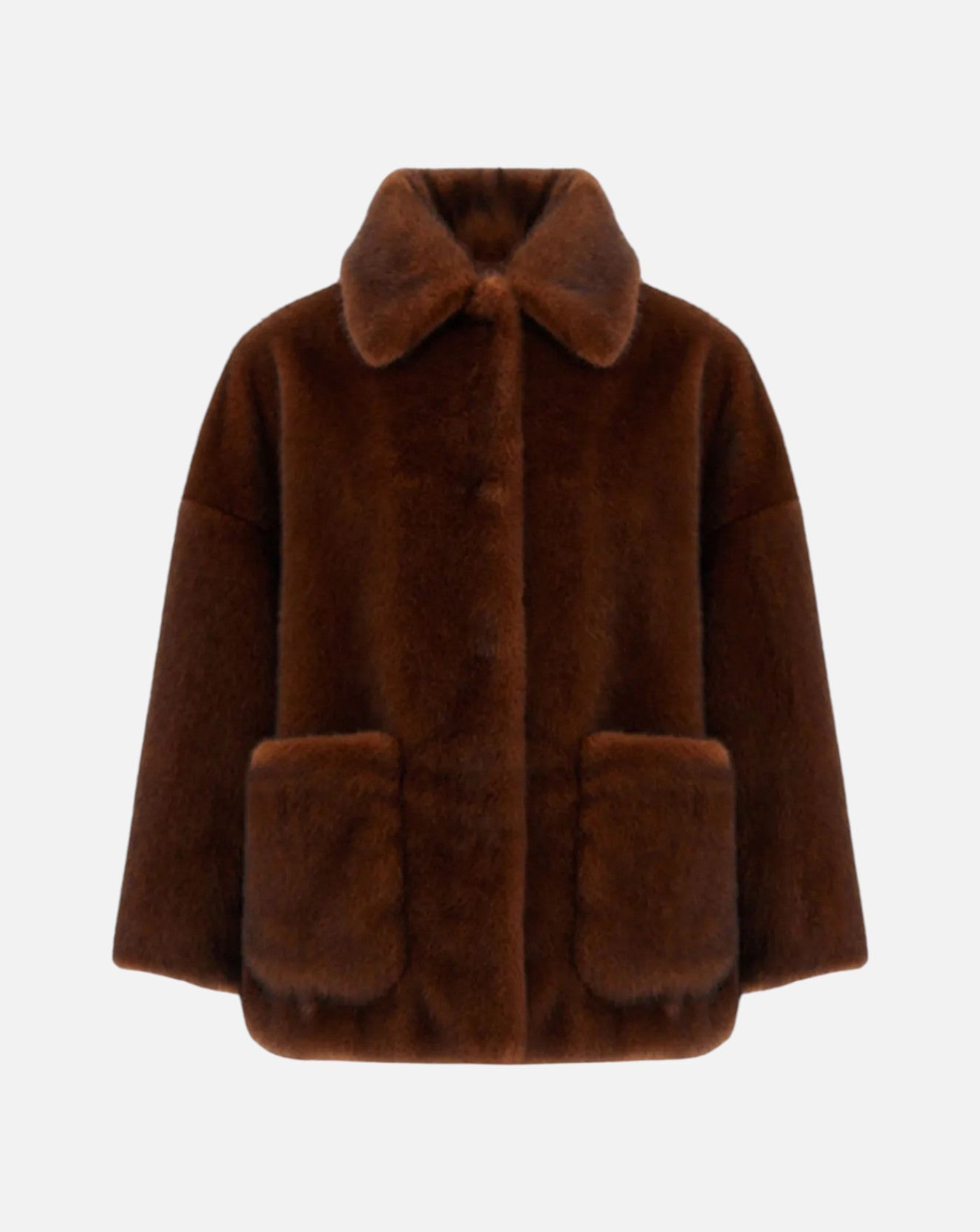 Abrigo Herno Woman's Knitted Half Coat GC000600D12739 8800 HERNO