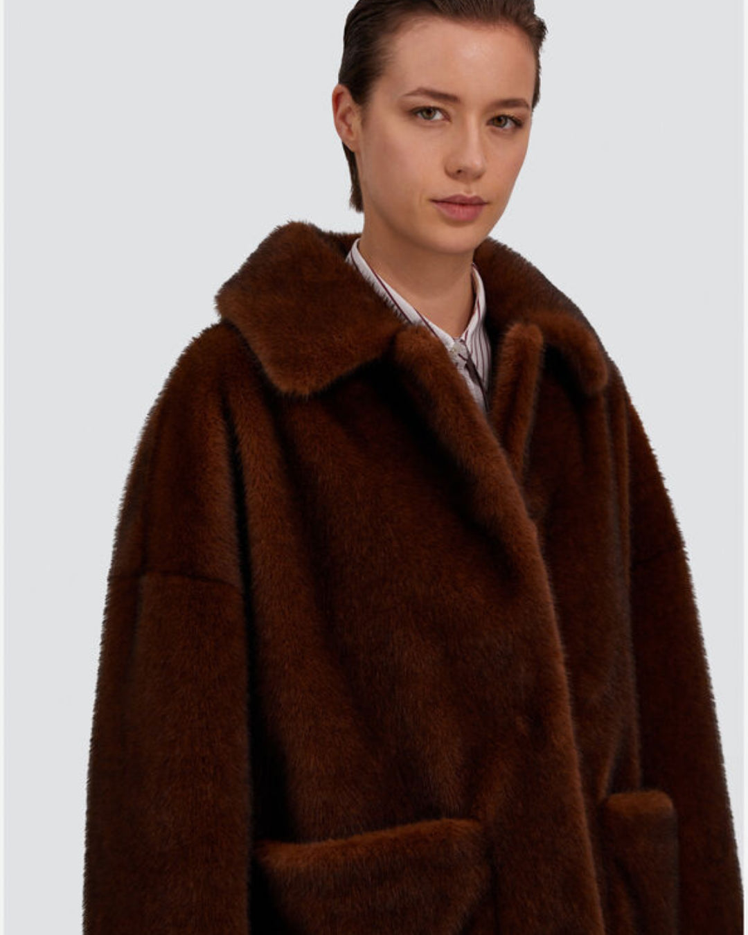 Abrigo Herno Woman's Knitted Half Coat GC000600D12739 8800 HERNO