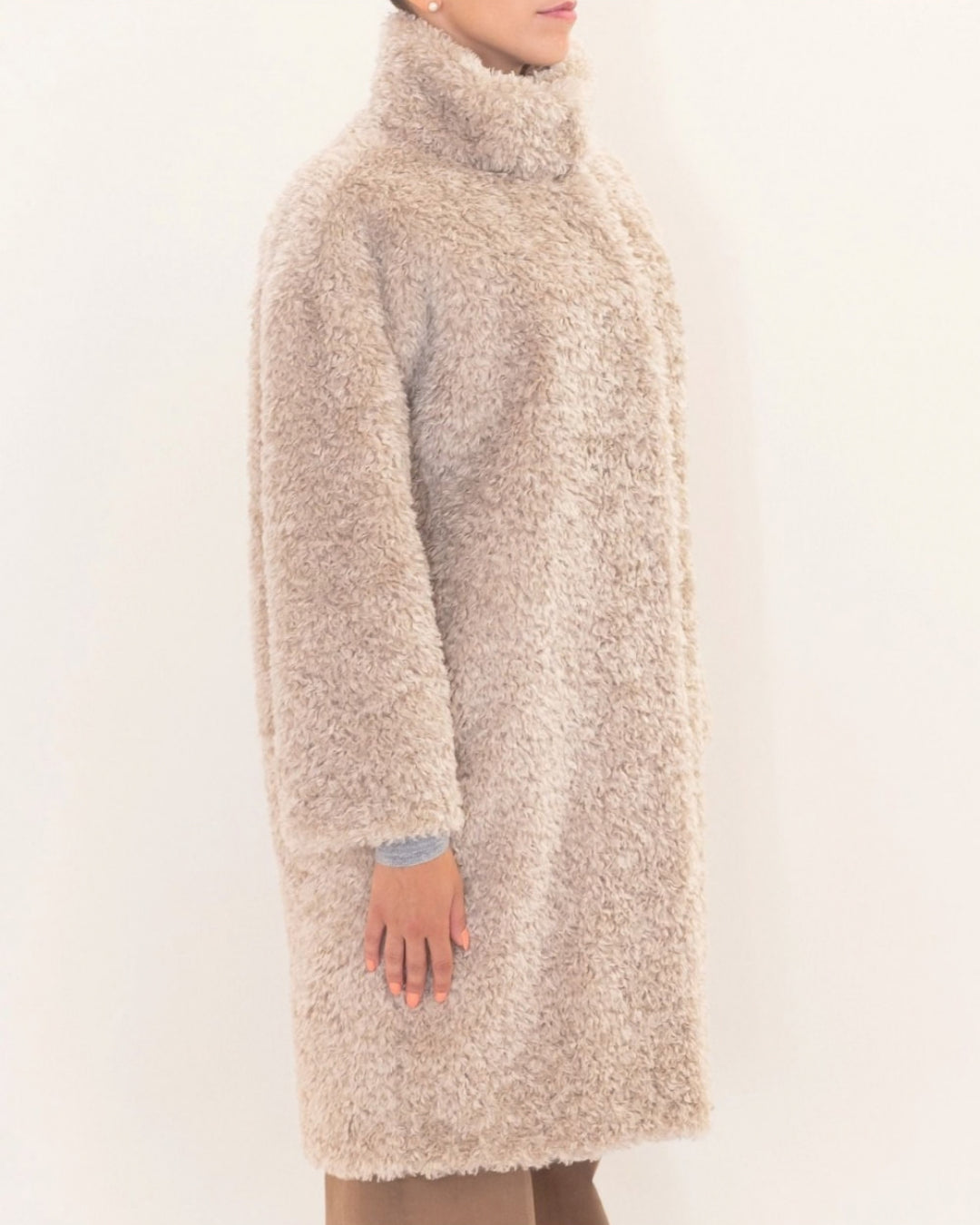 Abrigo Herno Woman's Knitted Half Coat GC000610D12421 1985 HERNO