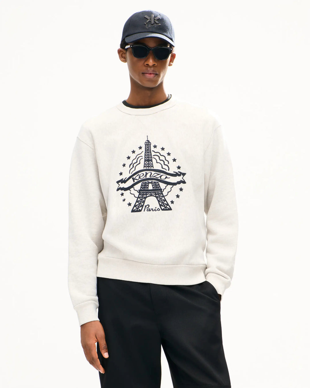 Sudadera Kenzo Eiffel Tower Design PFG65SW2784MJ 93 PALE GREY KENZO