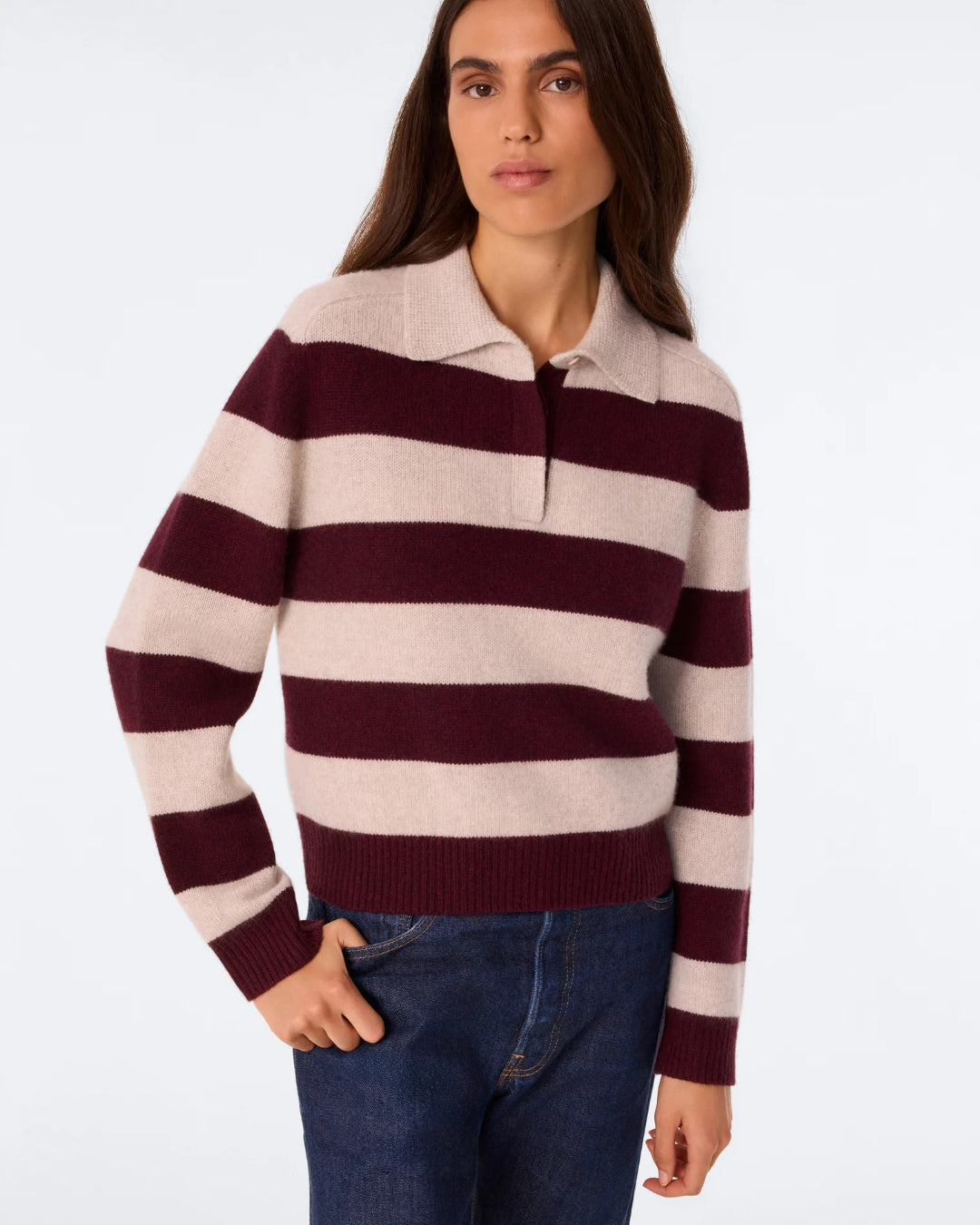 Jersey Kujten Royce Stripe F4810 2614 BORDEAUX AV KUJTEN
